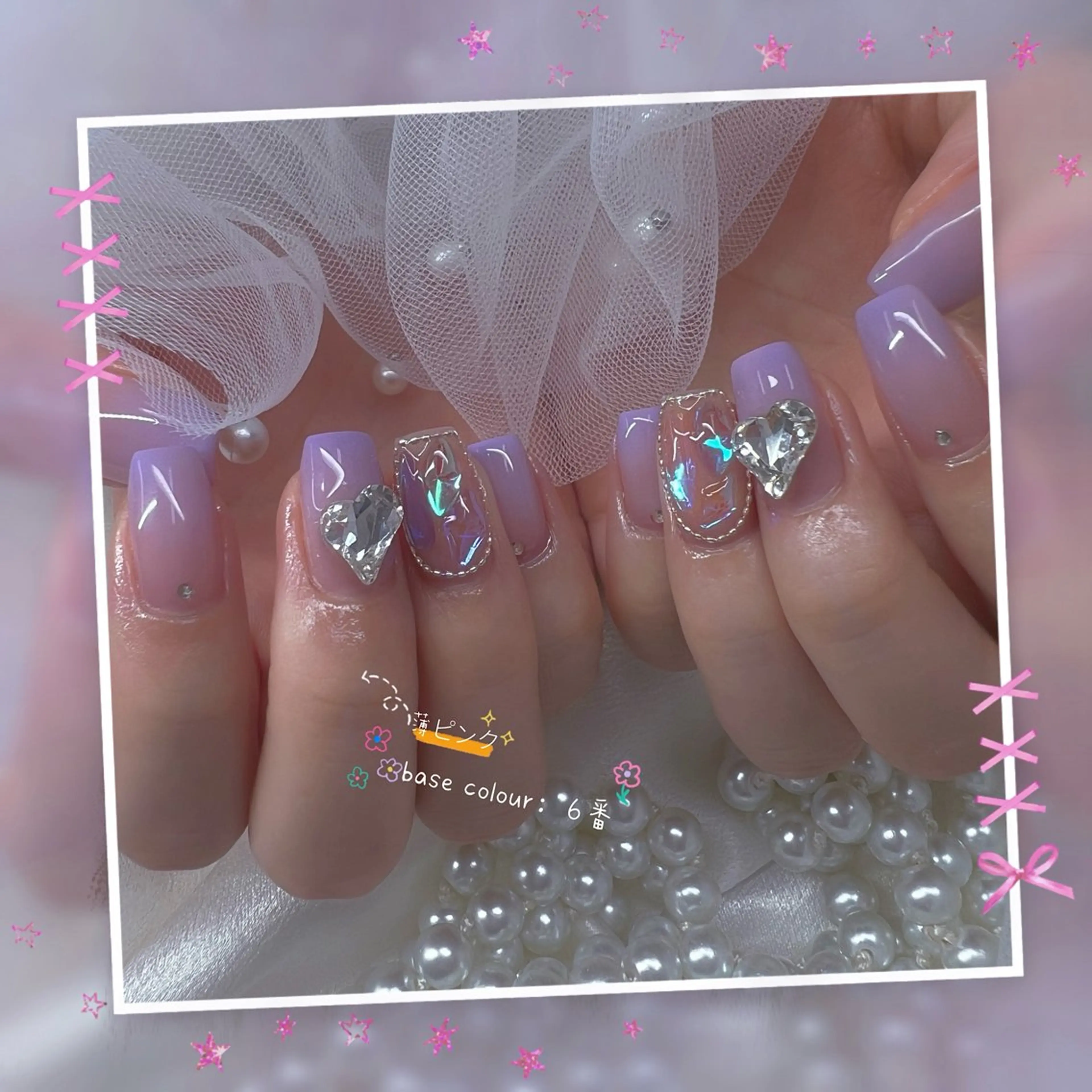ネイル チークネイル フレンチネイル ガーリー ガラスフレンチ グラデーション ハンドネイル ハンドケア Chill Nailsalonのネイルデザイン