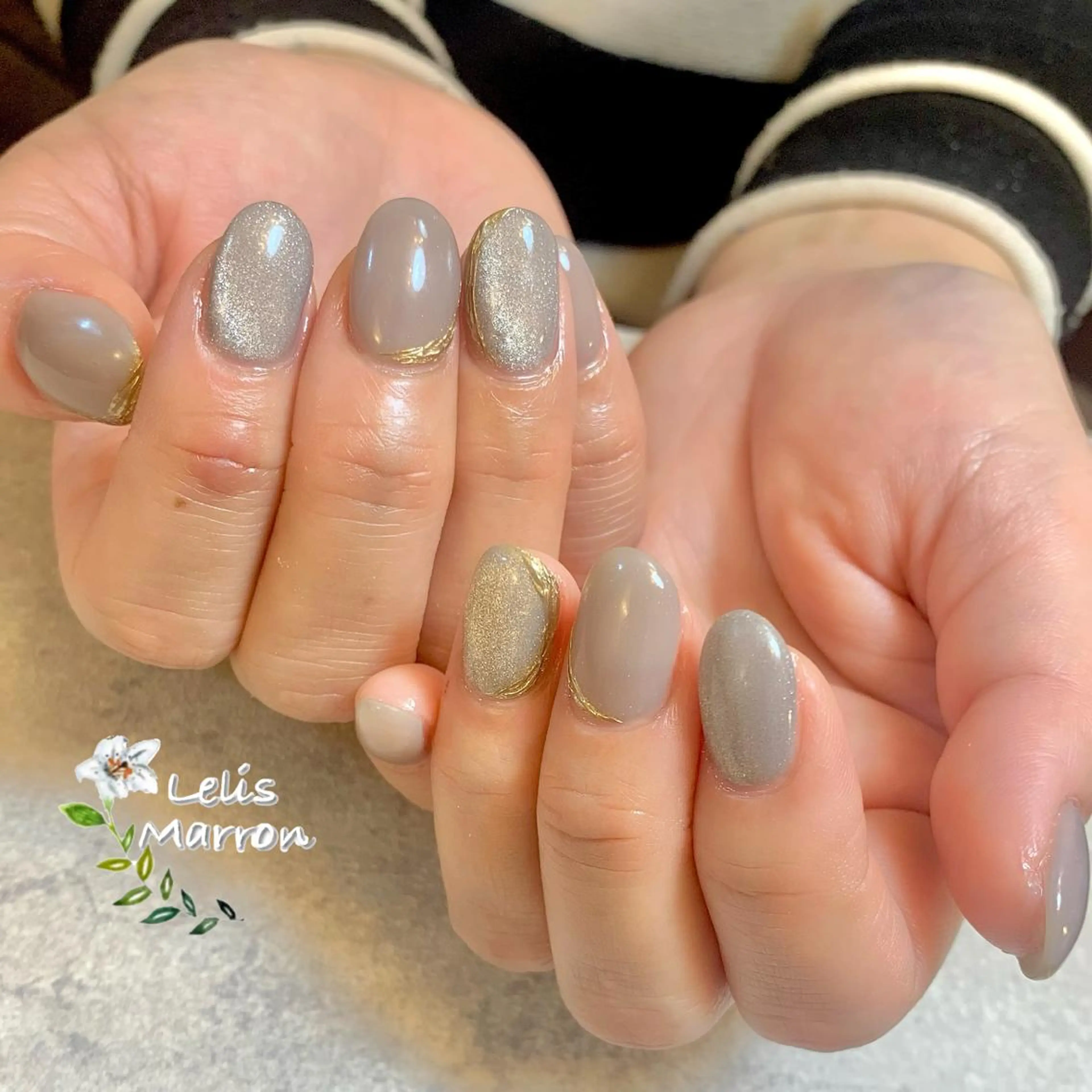 ネイル ハンドネイル Lelis Marron所属・岸 侑李のネイルデザイン