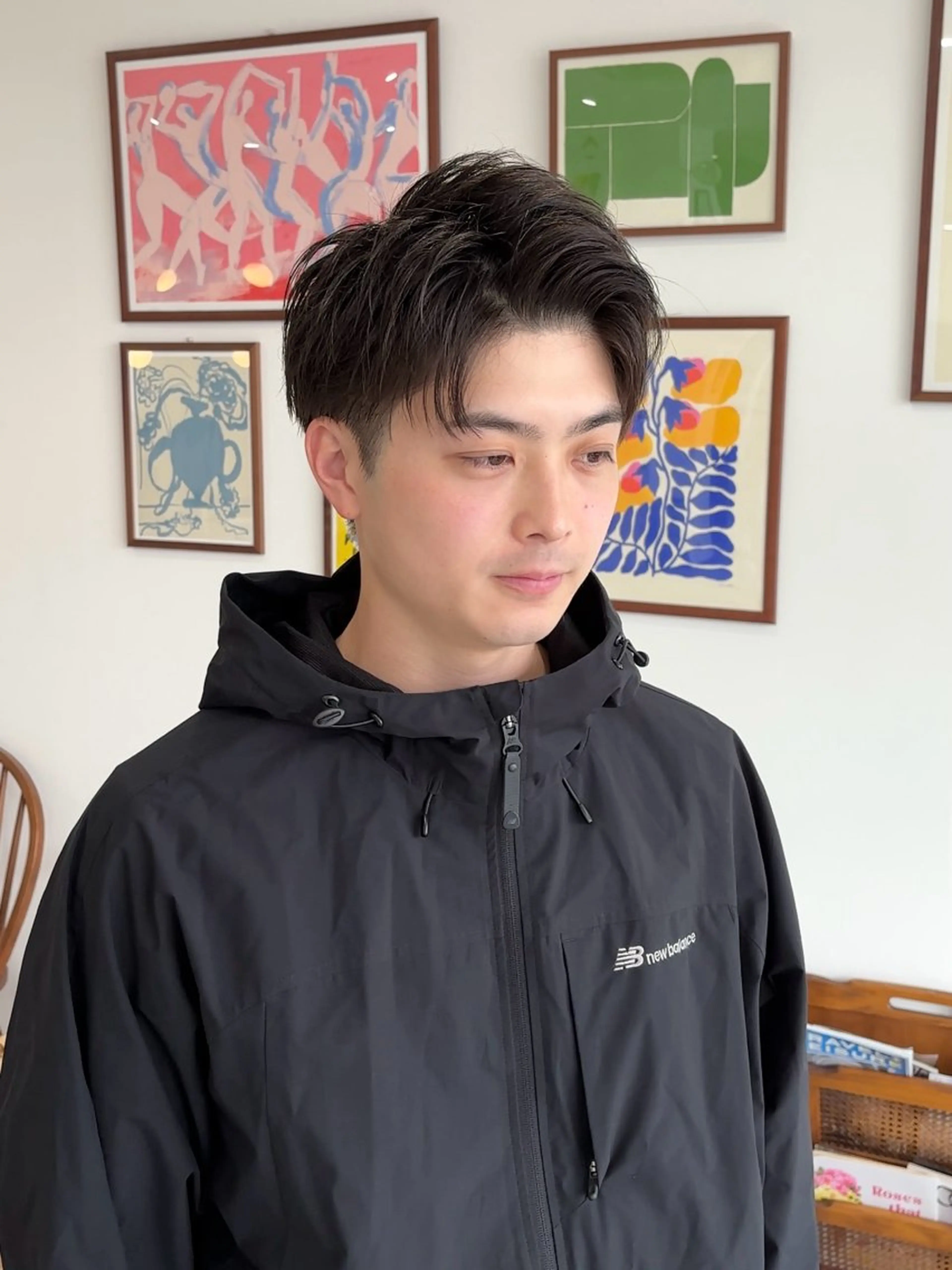 メンズ アップバング 中原 佑のヘアスタイル