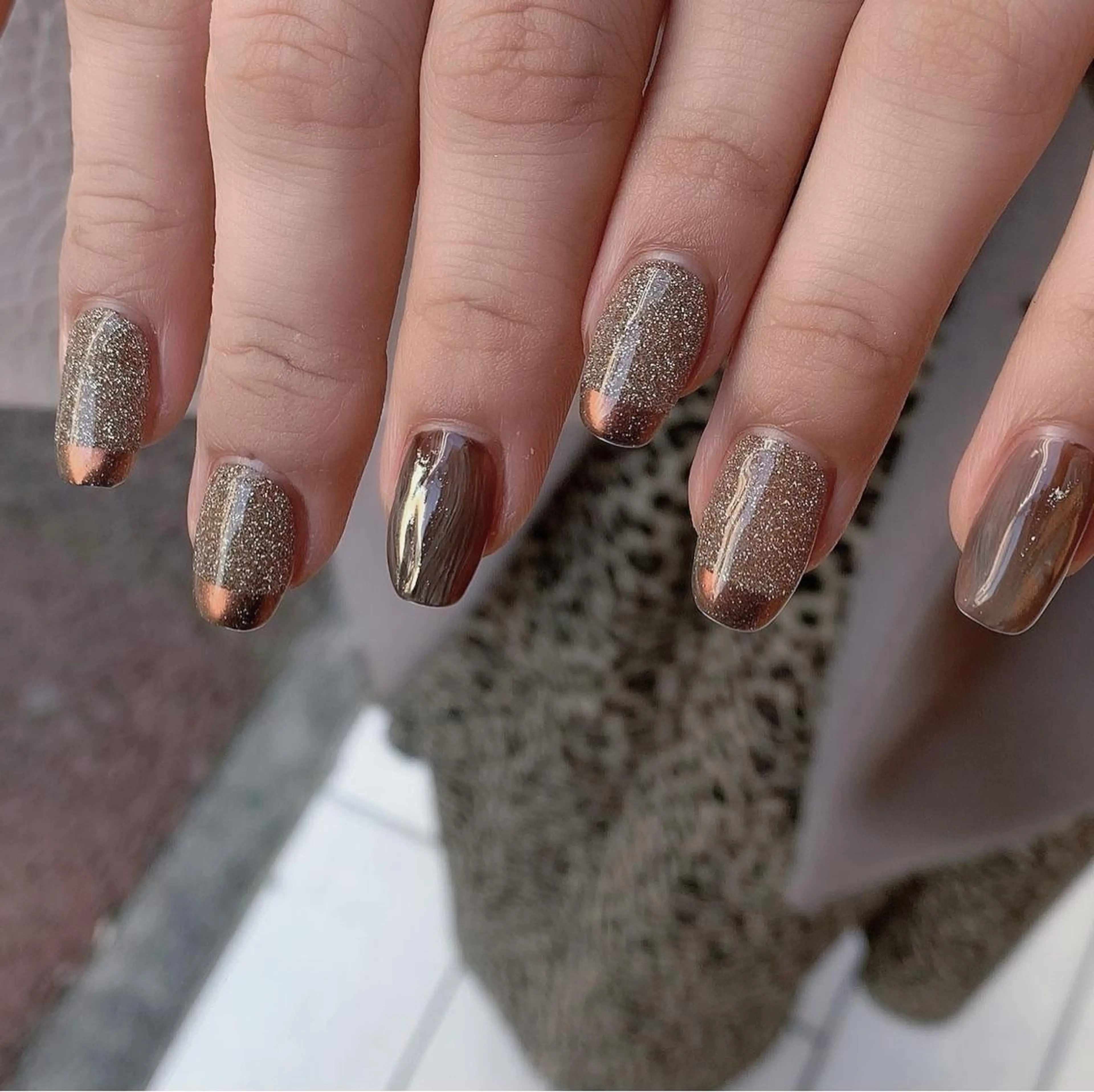 ネイル フラッシュネイル フレンチネイル ミラーネイル 持ち込み 鈴木 まゆのネイルデザイン