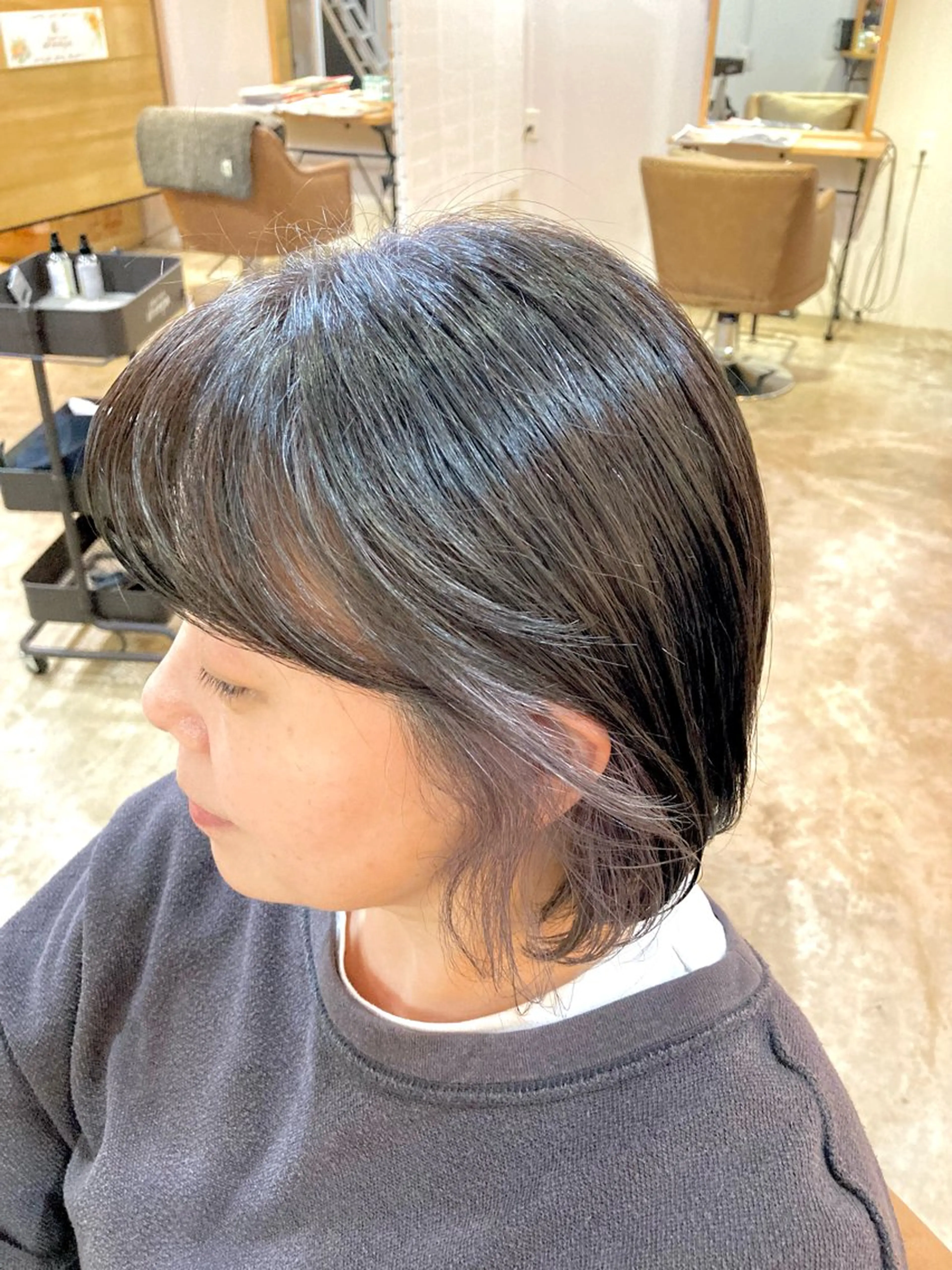 ショート アッシュ hairroomsheeps所属・ハイトーン/ホワイト カラー/SHOKAのヘアスタイル