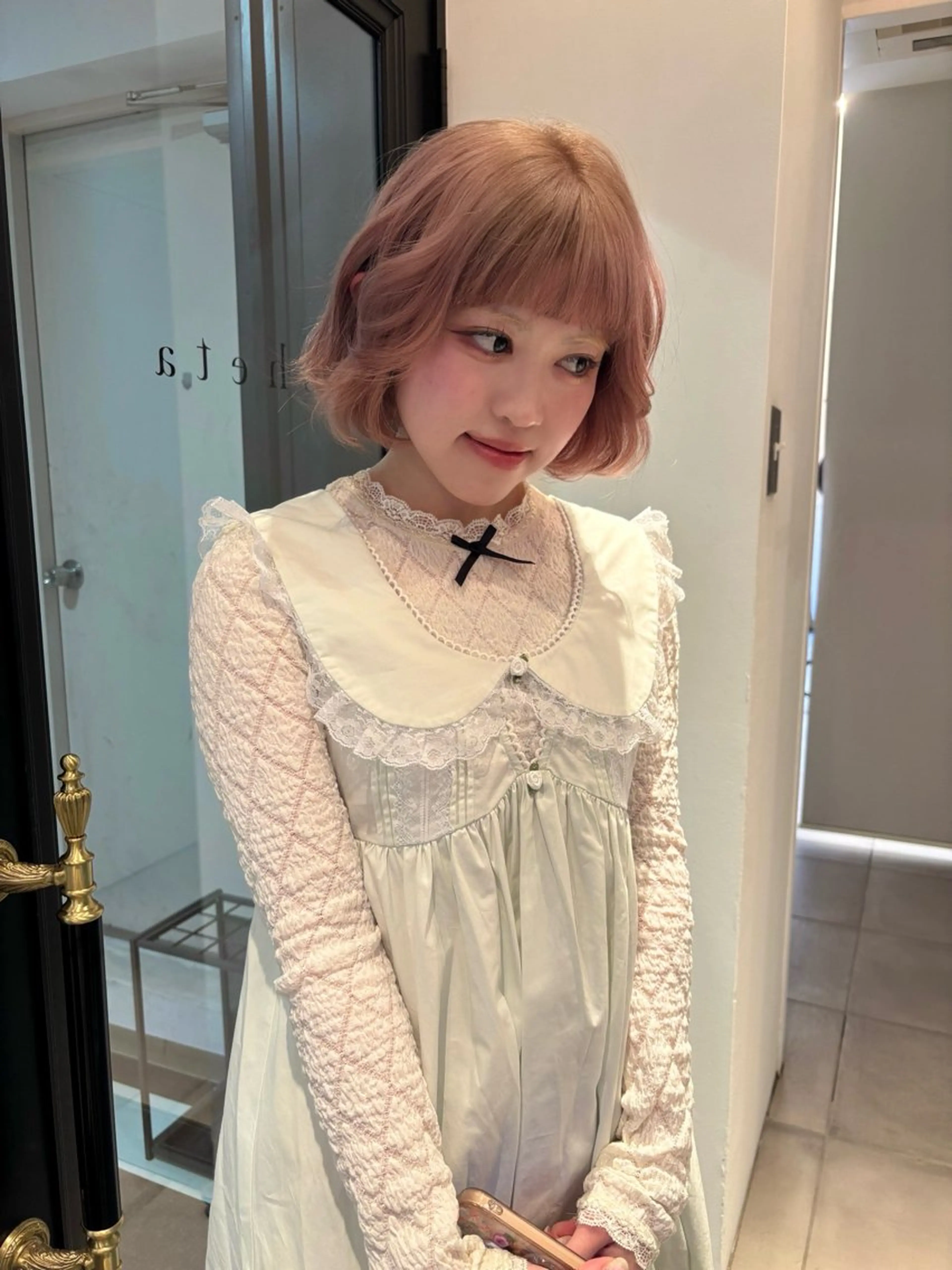 ショート カラー カット ヘアカラー riria/ボブ /ブラウンカラー🎀のヘアスタイル