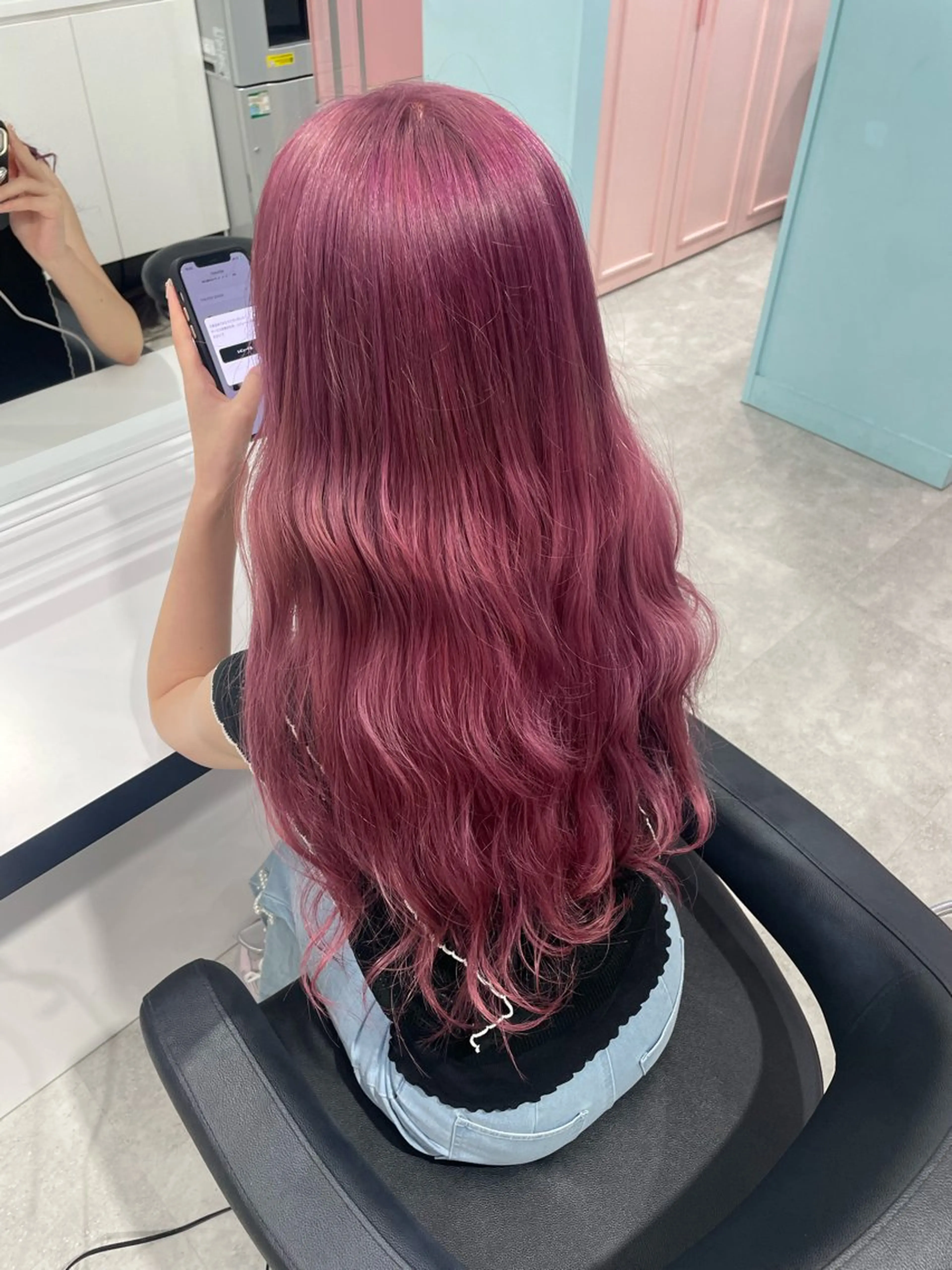 ロング カラー エフェクトブリーチ／ レイヤーカット／翔のヘアスタイル