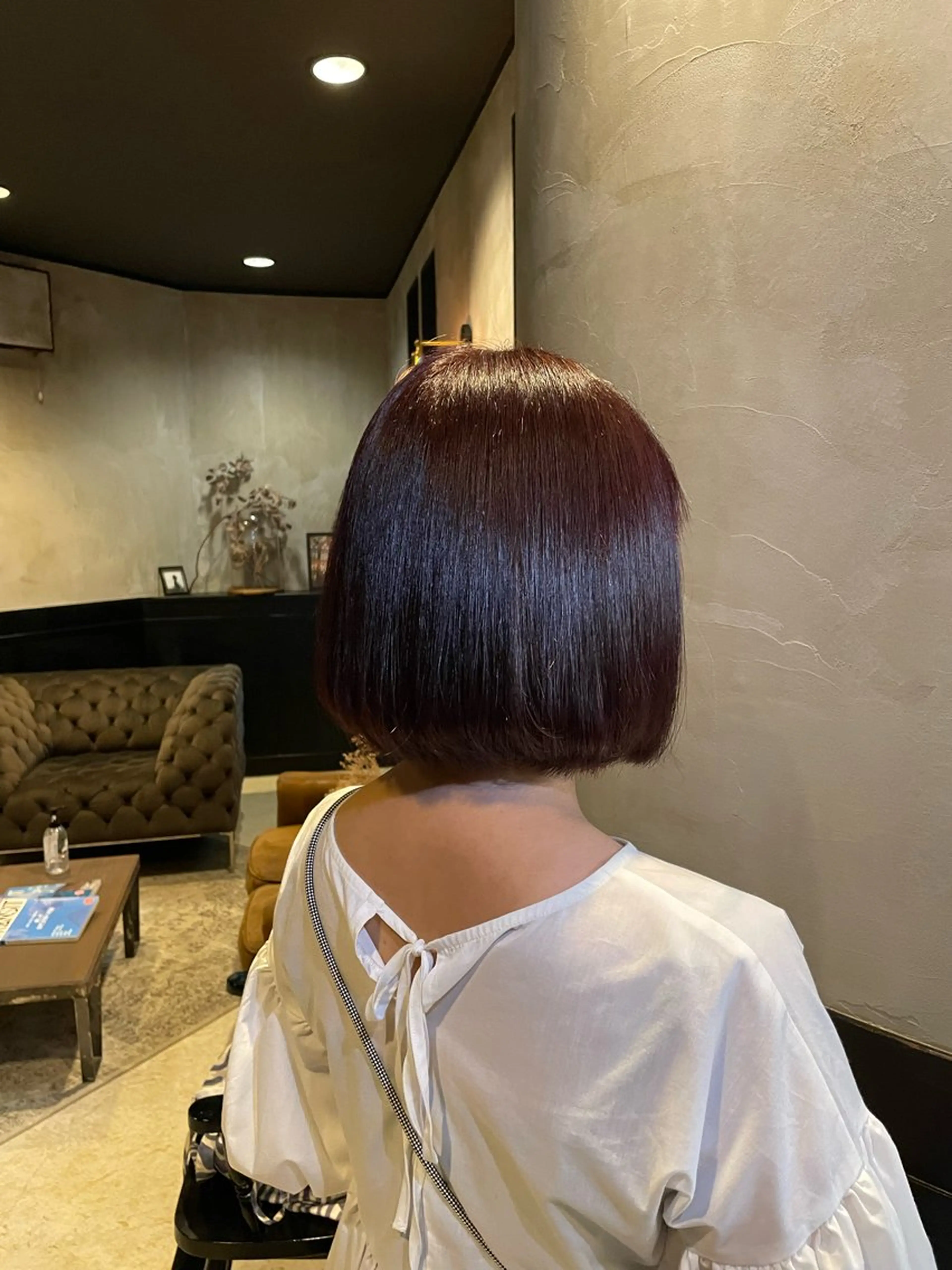 カラー ボルドーカラー ヘアカラー cab所属・cab/ 渡邉　海生のヘアスタイル