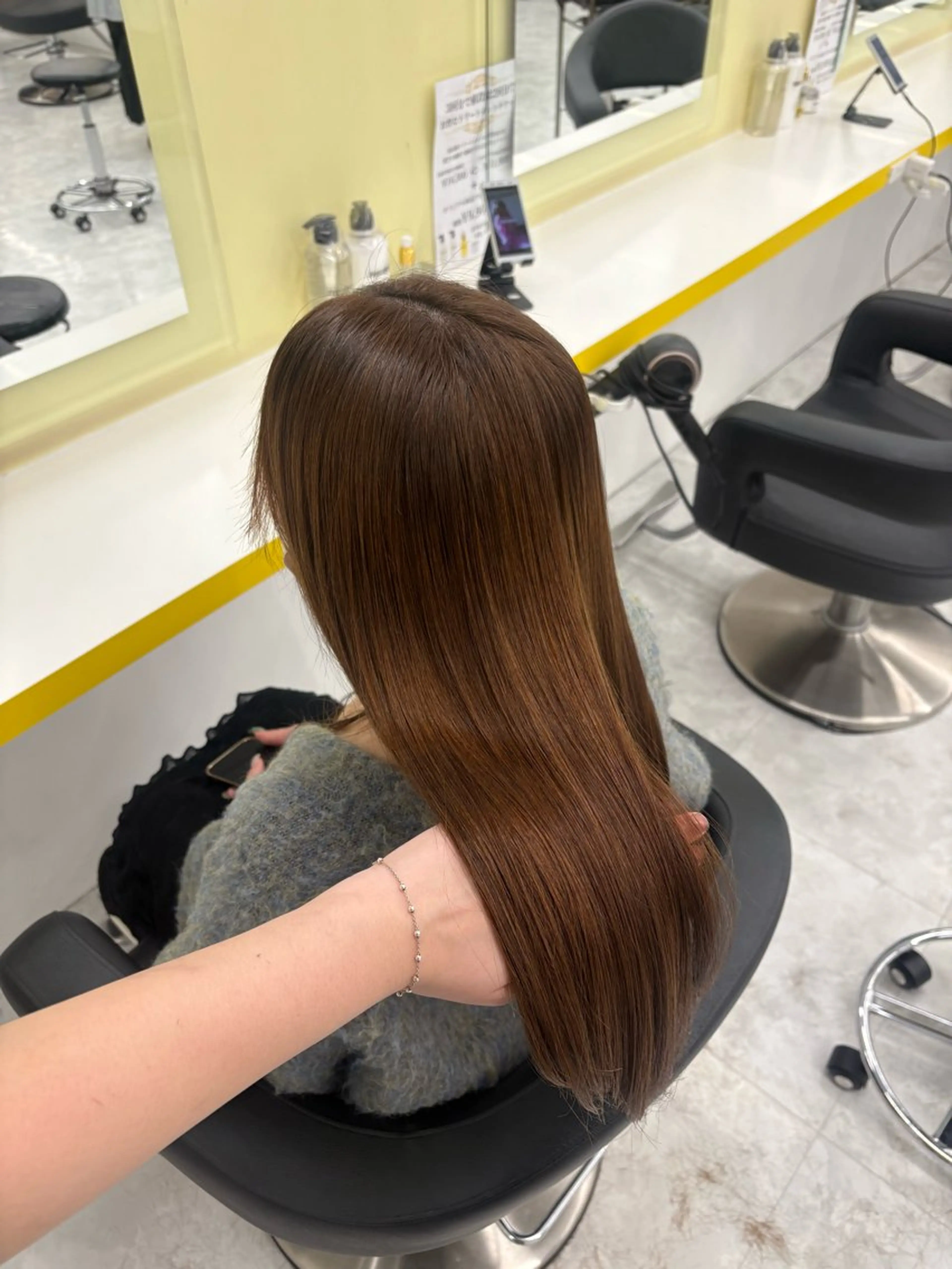 ロング カラー ヘアカラー トリートメント 💍透明感スタイル 横浜💍MIU💍のヘアスタイル