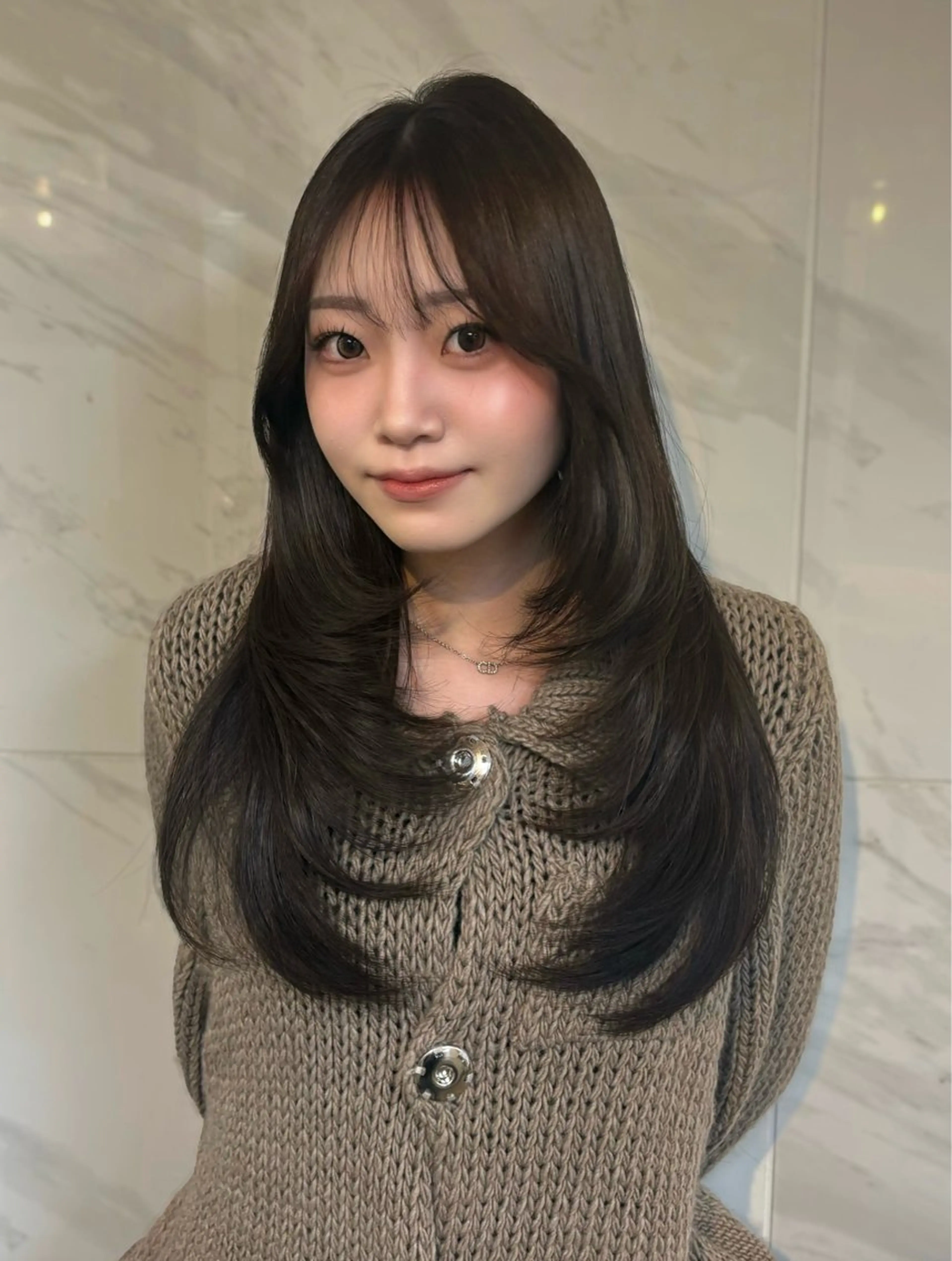 ロング 🤍韓国ヘア/ 楓🤍のヘアスタイル