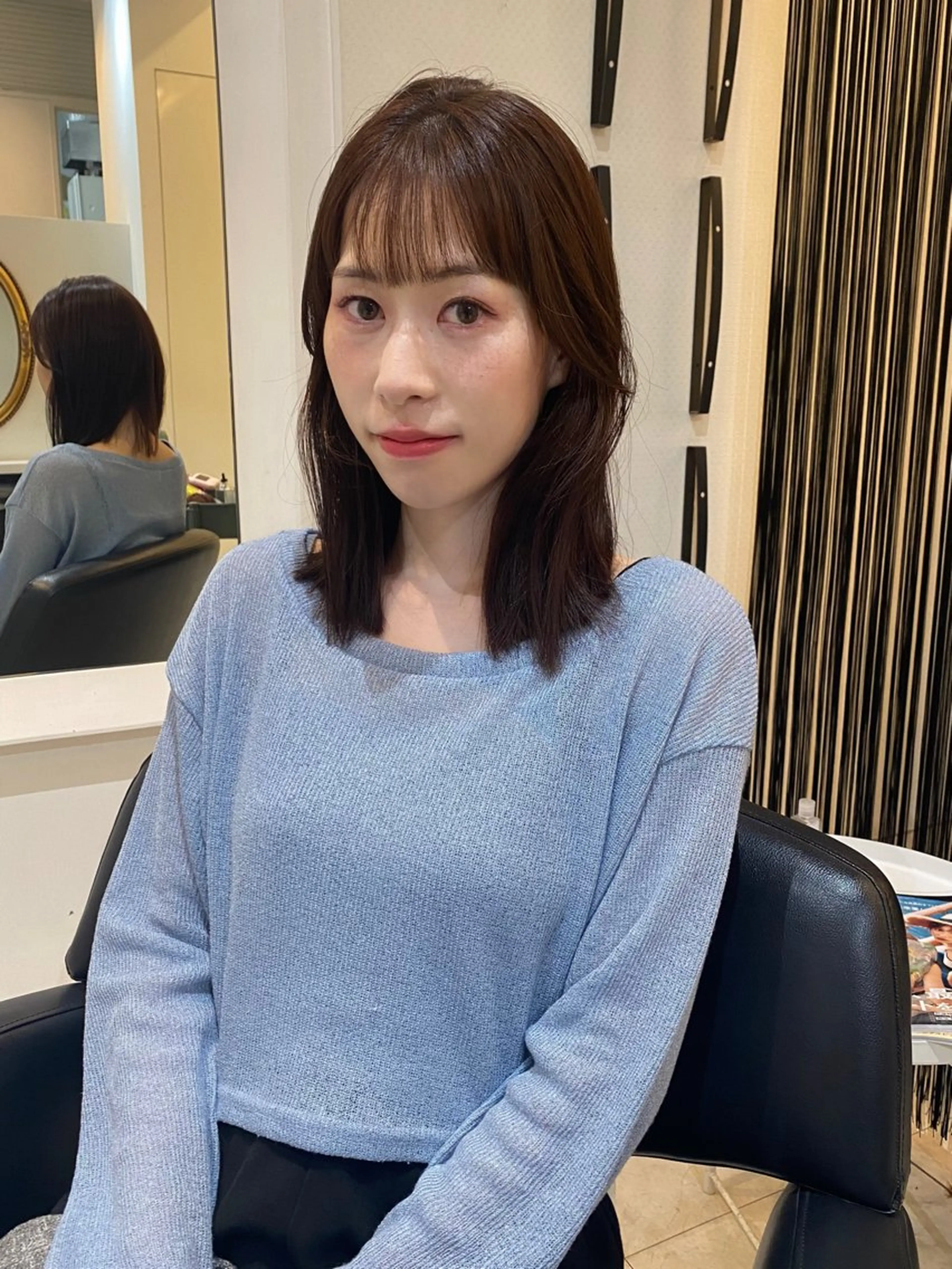 セミロング カラー カット ヘアカラー 縮毛矯正 トリートメント mai / linoah˚✧のヘアスタイル