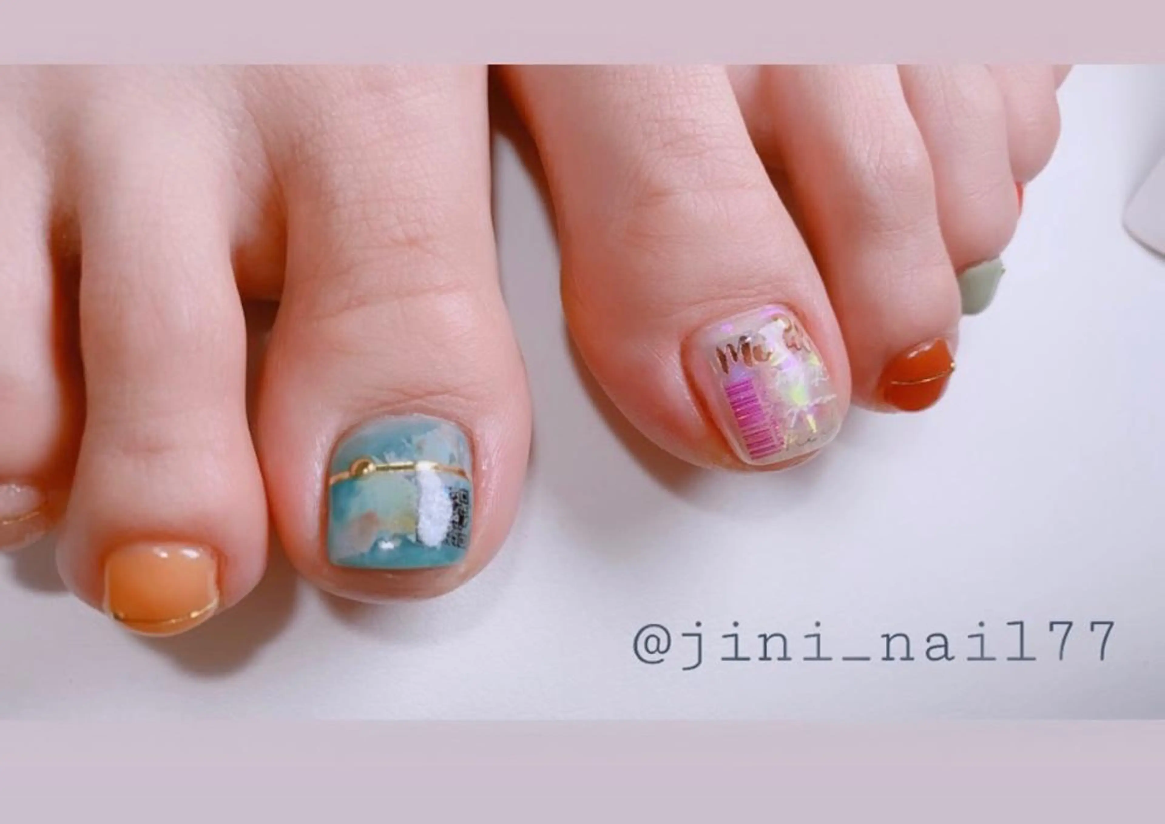 ネイル フットネイル JINI NAIL所属・ジニ ネイルのネイルデザイン