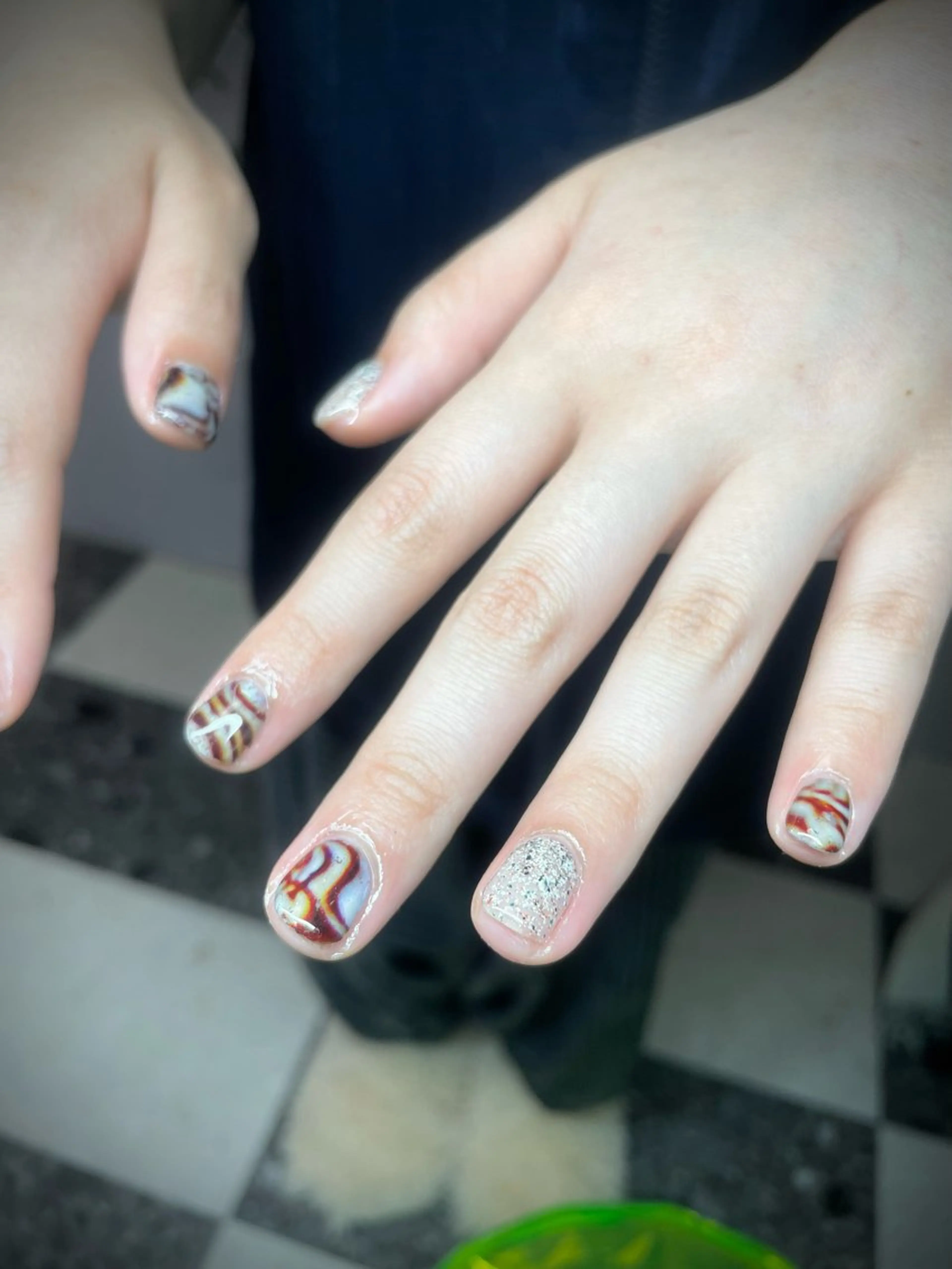 ネイル アートネイル ワンカラーネイル ハンドネイル posa nail モエミのネイルデザイン