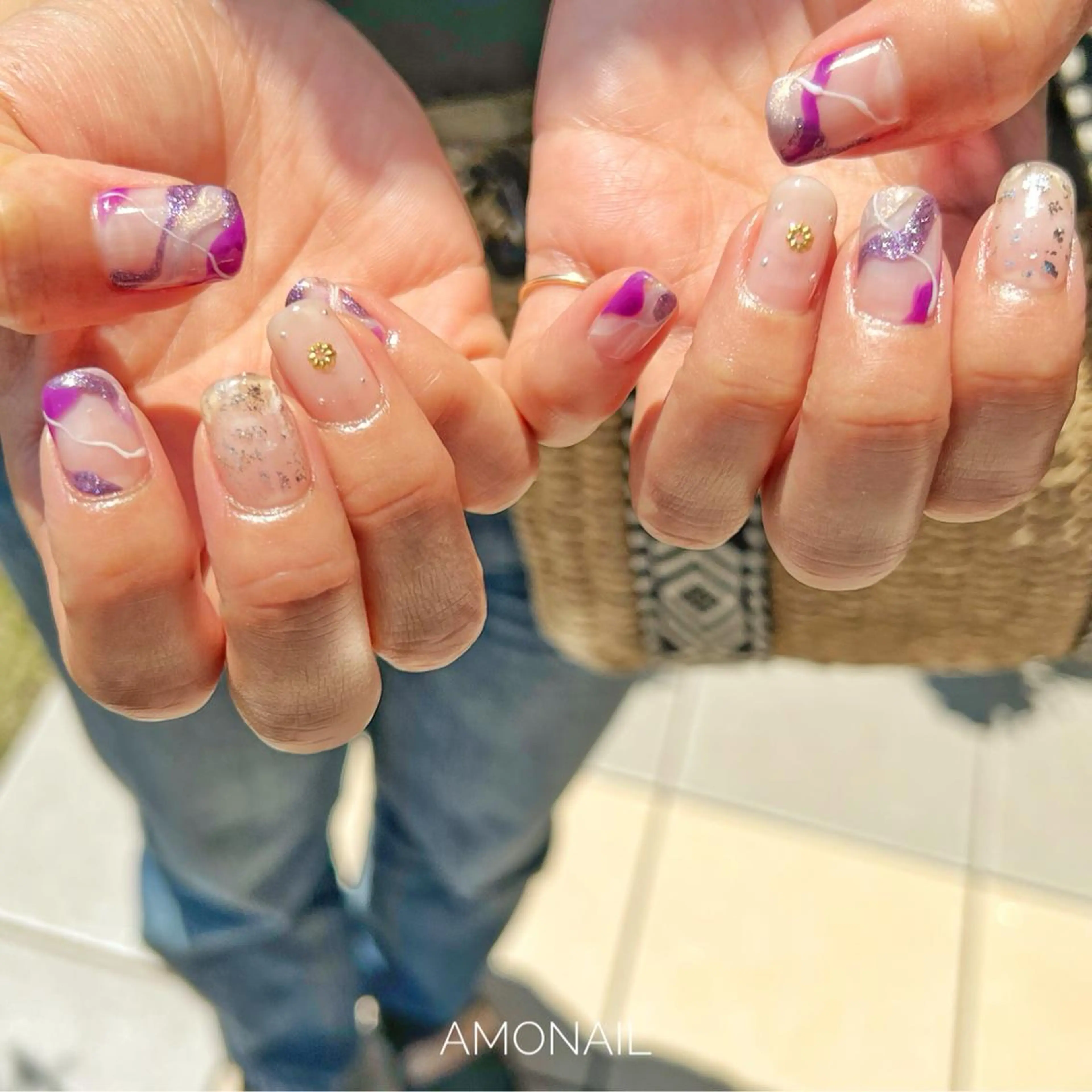 ネイル アートネイル フットネイル ニュアンスネイル ピスタチオネイル 唐笠 祥子のその他イメージ