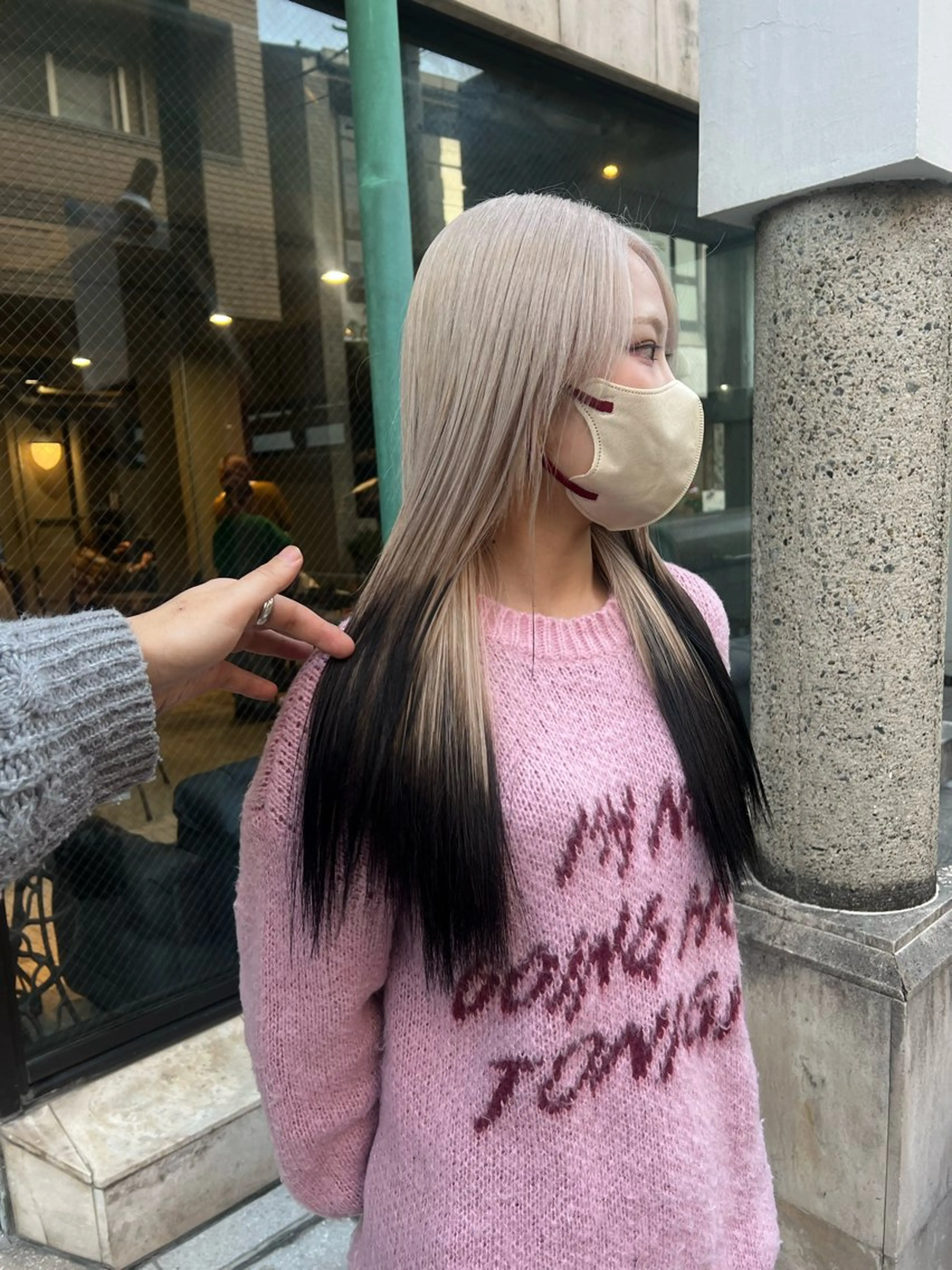 ロング カラー カット ヘアカラー トリートメント 赤みゼロ/透明感 カラー🌿KANTAのヘアスタイル