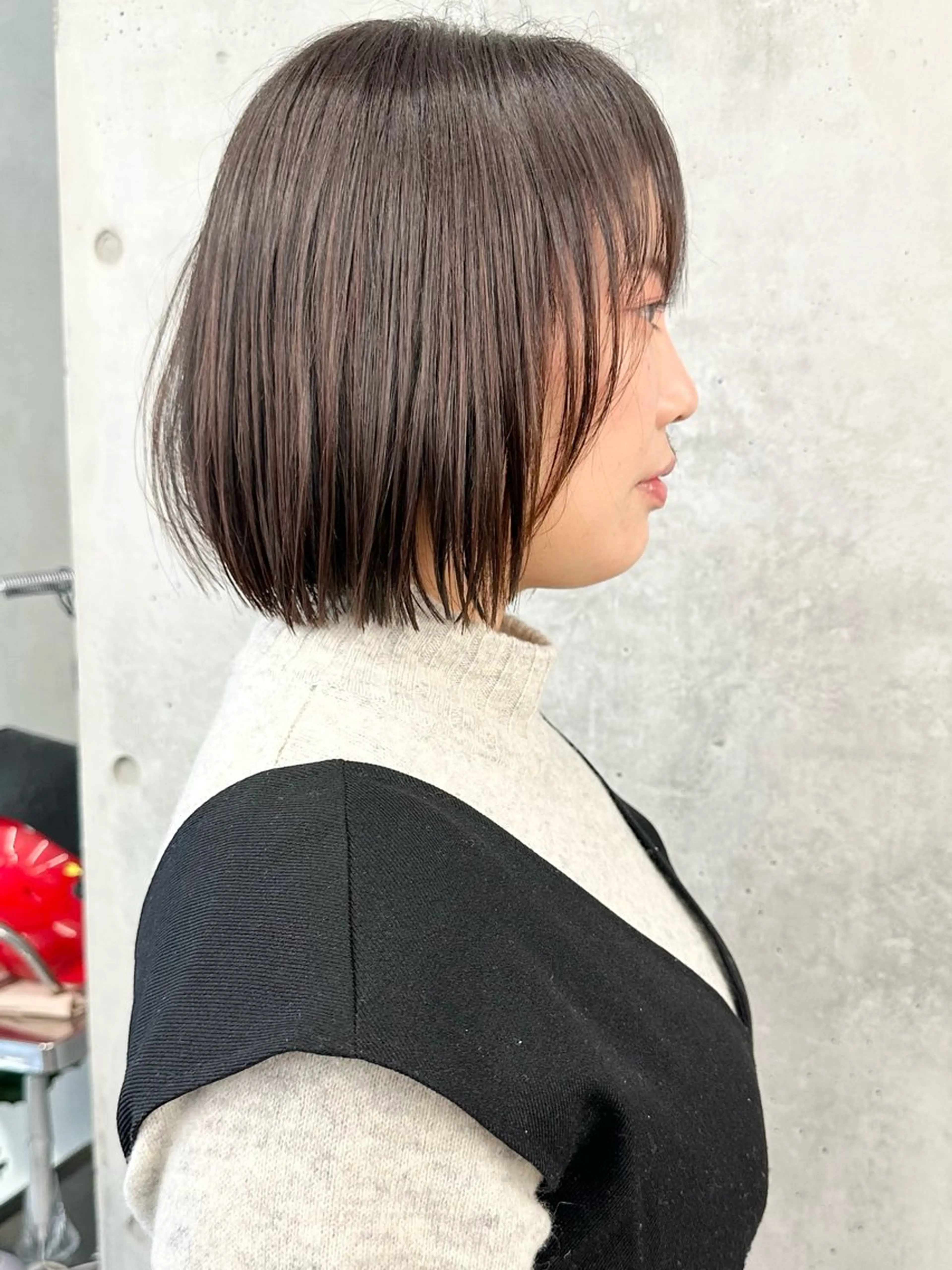 ミディアム カット ヘッドスパ 小顔ボブ/お悩み解決 /ボブパーマ/とういのヘアスタイル