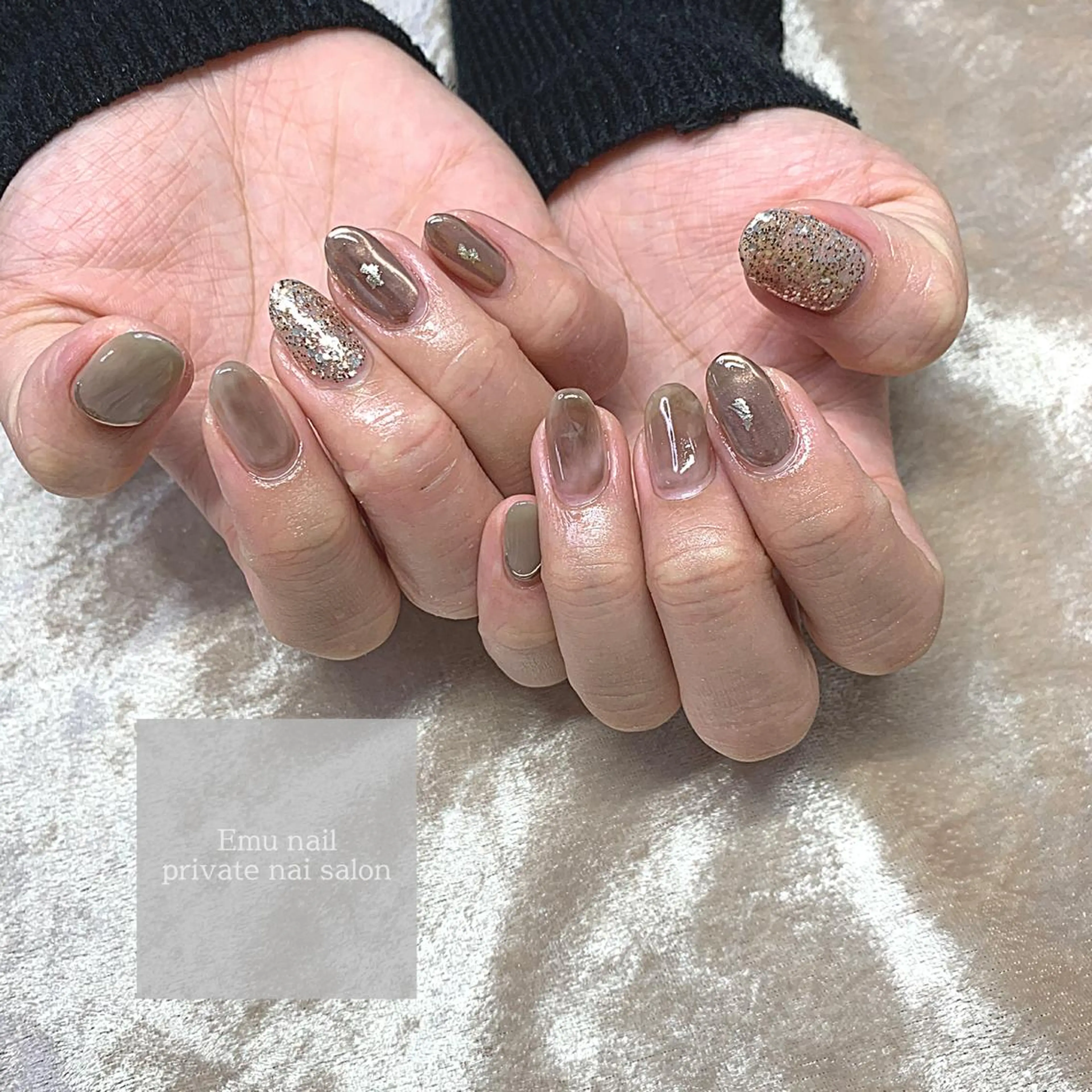 ネイル ミラーネイル emu nailのネイルデザイン