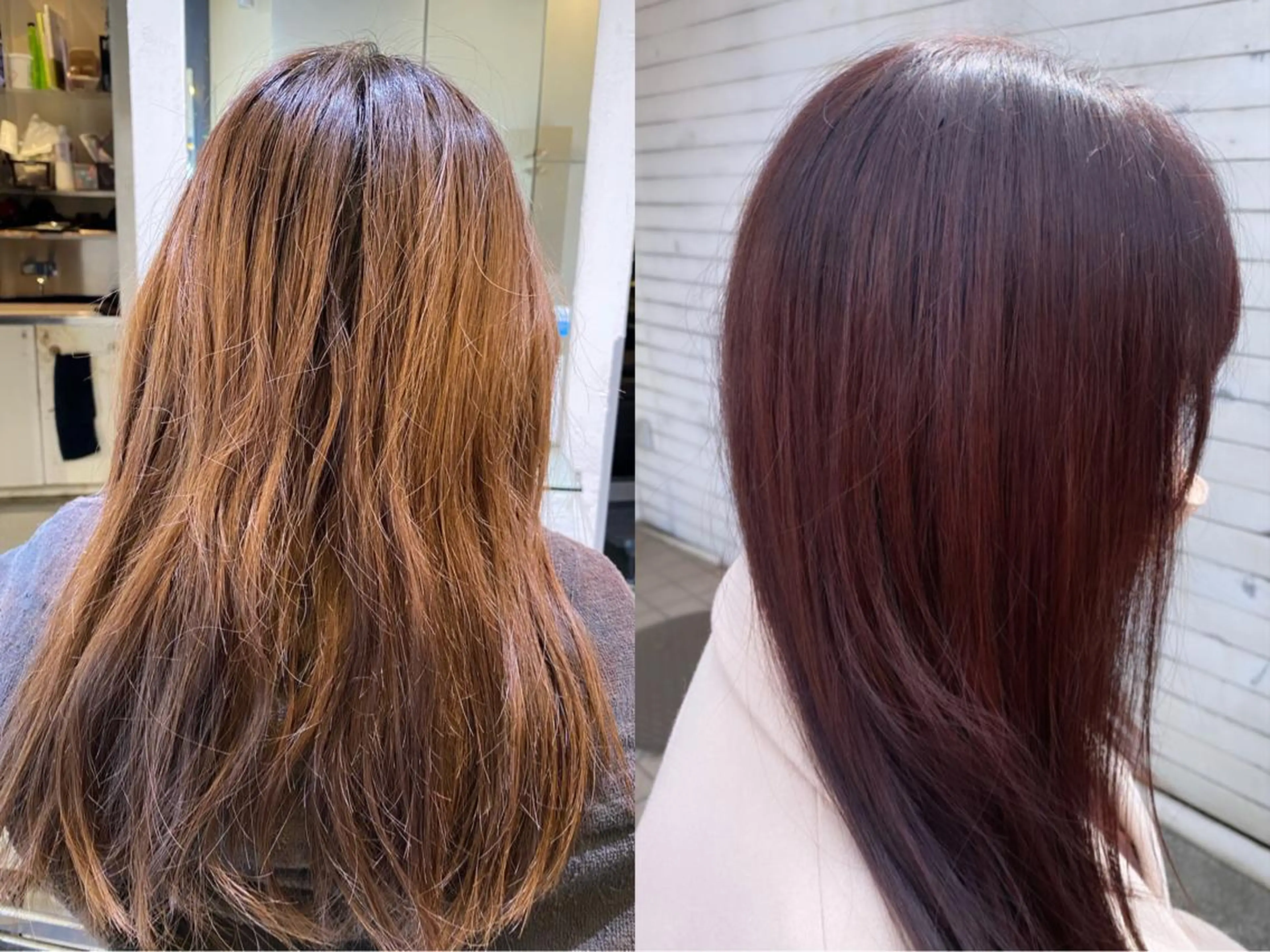 ミディアム カラー ローズカラー トリートメント 🌈髪質改善TR 艶カラーユウダイ🌈のヘアスタイル