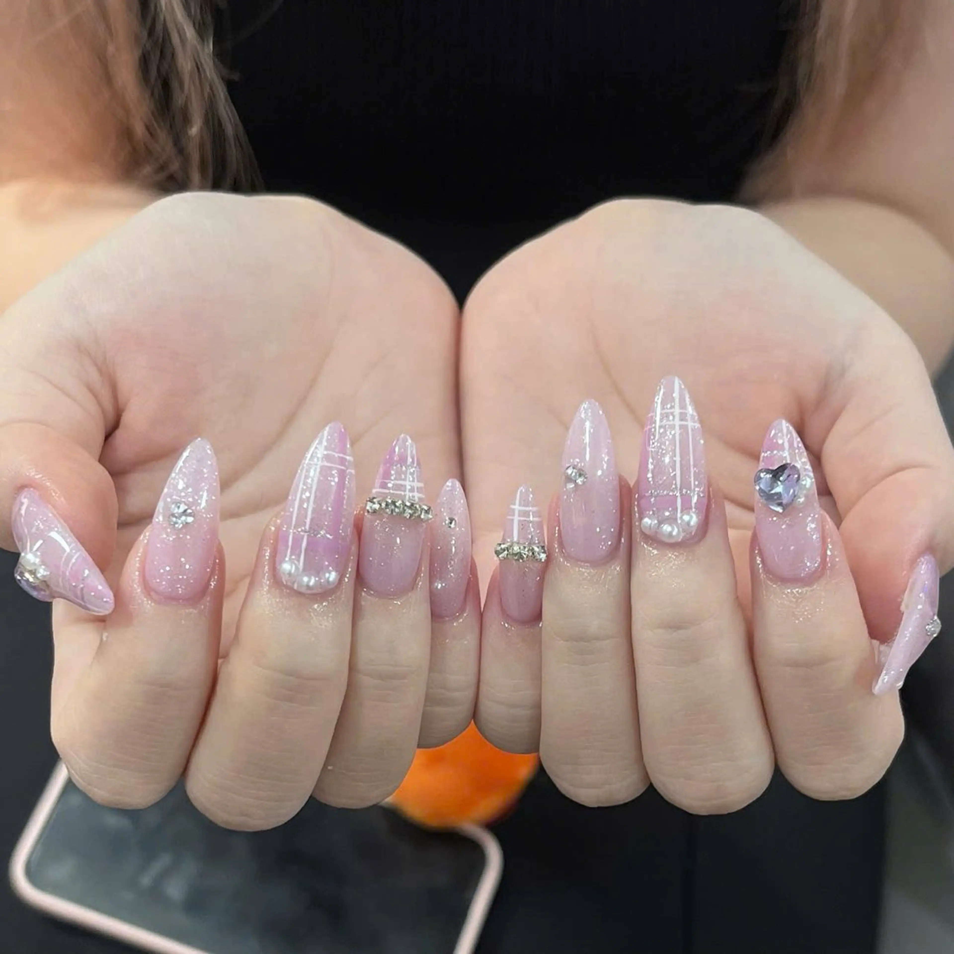 ネイル 長さ出し フレンチネイル ジェルネイル ガーリー 韓国ネイル Kawaii Chiba nailのネイルデザイン