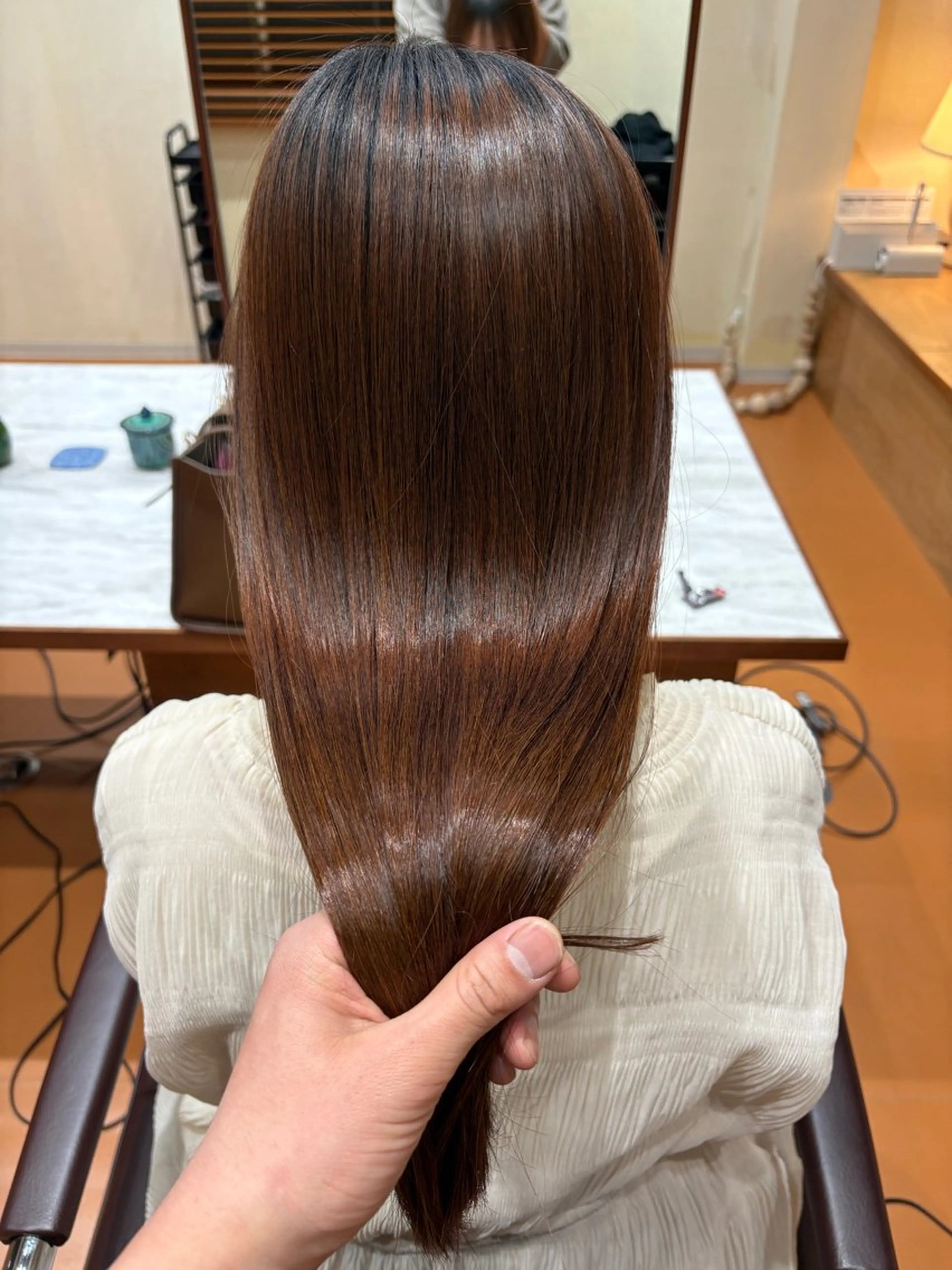 ロング パーマ くせ毛 髪質改善 ストレートパーマ 縮毛矯正 京都/カラー/松野 翔のヘアスタイル