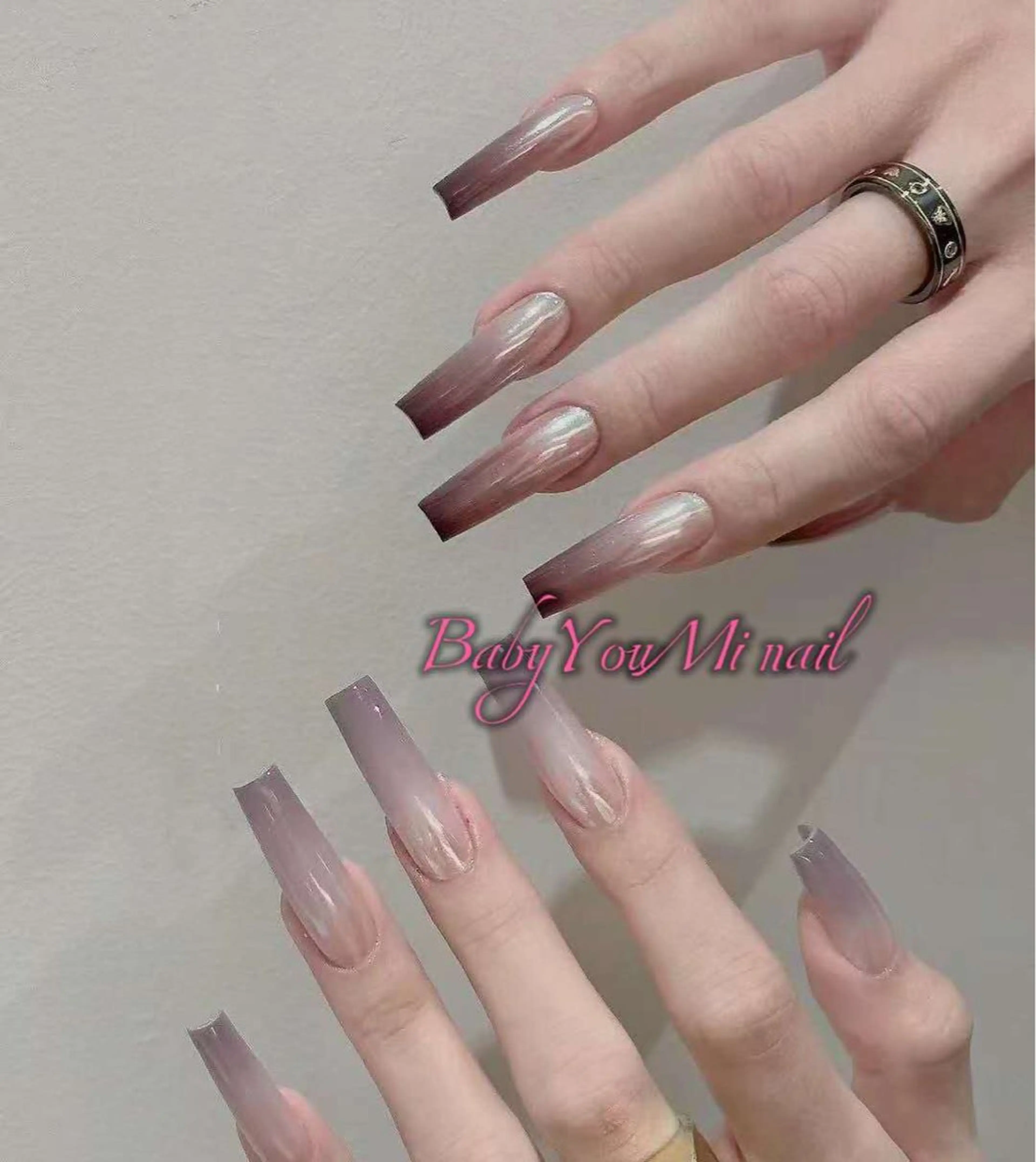 ネイル オーロラネイル フラワーネイル フットネイル フレンチネイル ジェルネイル ハンドネイル BabyYouMi ねねのネイルデザイン