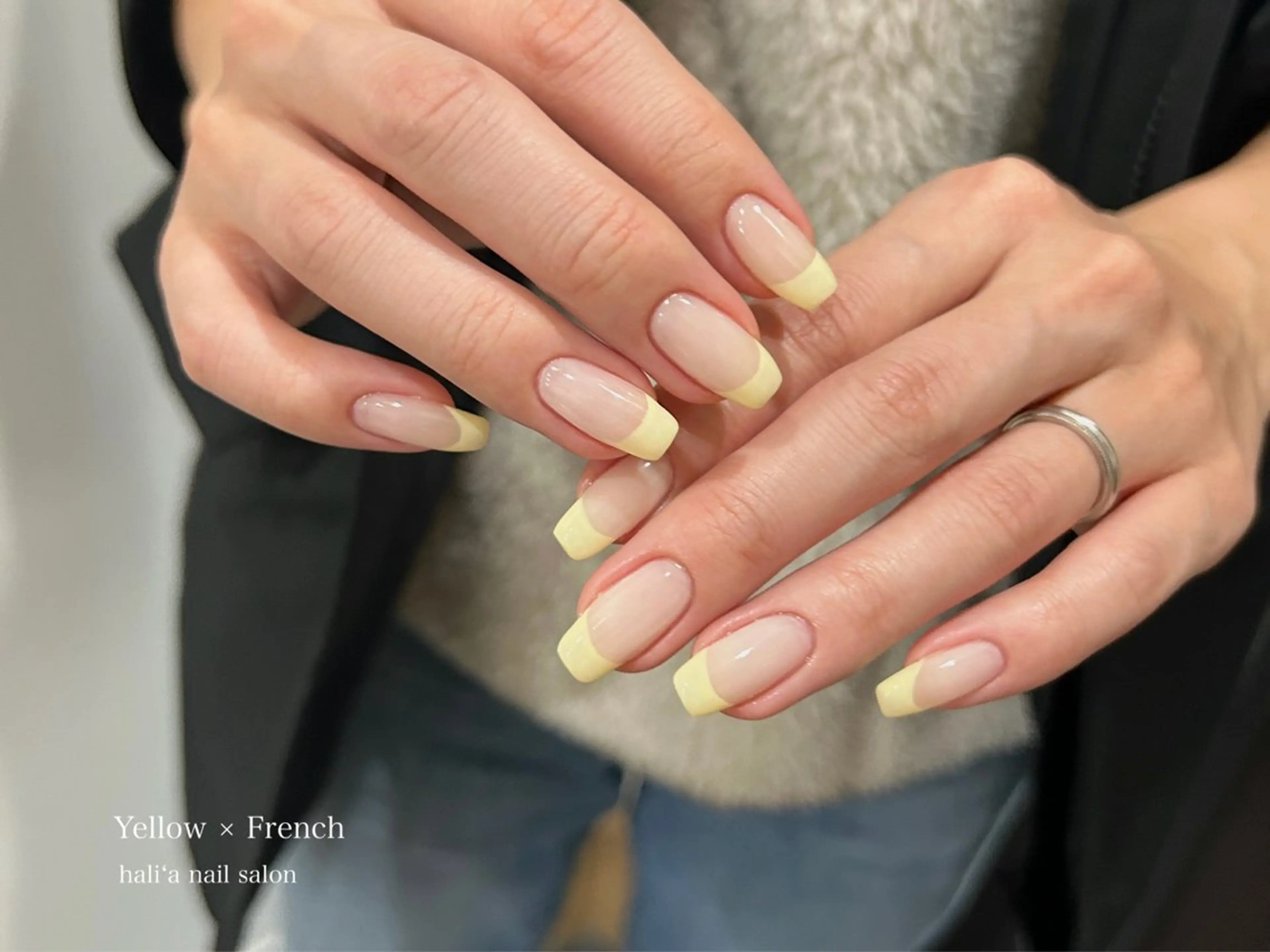 ネイル フレンチネイル ハンドネイル hali’a nailのネイルデザイン