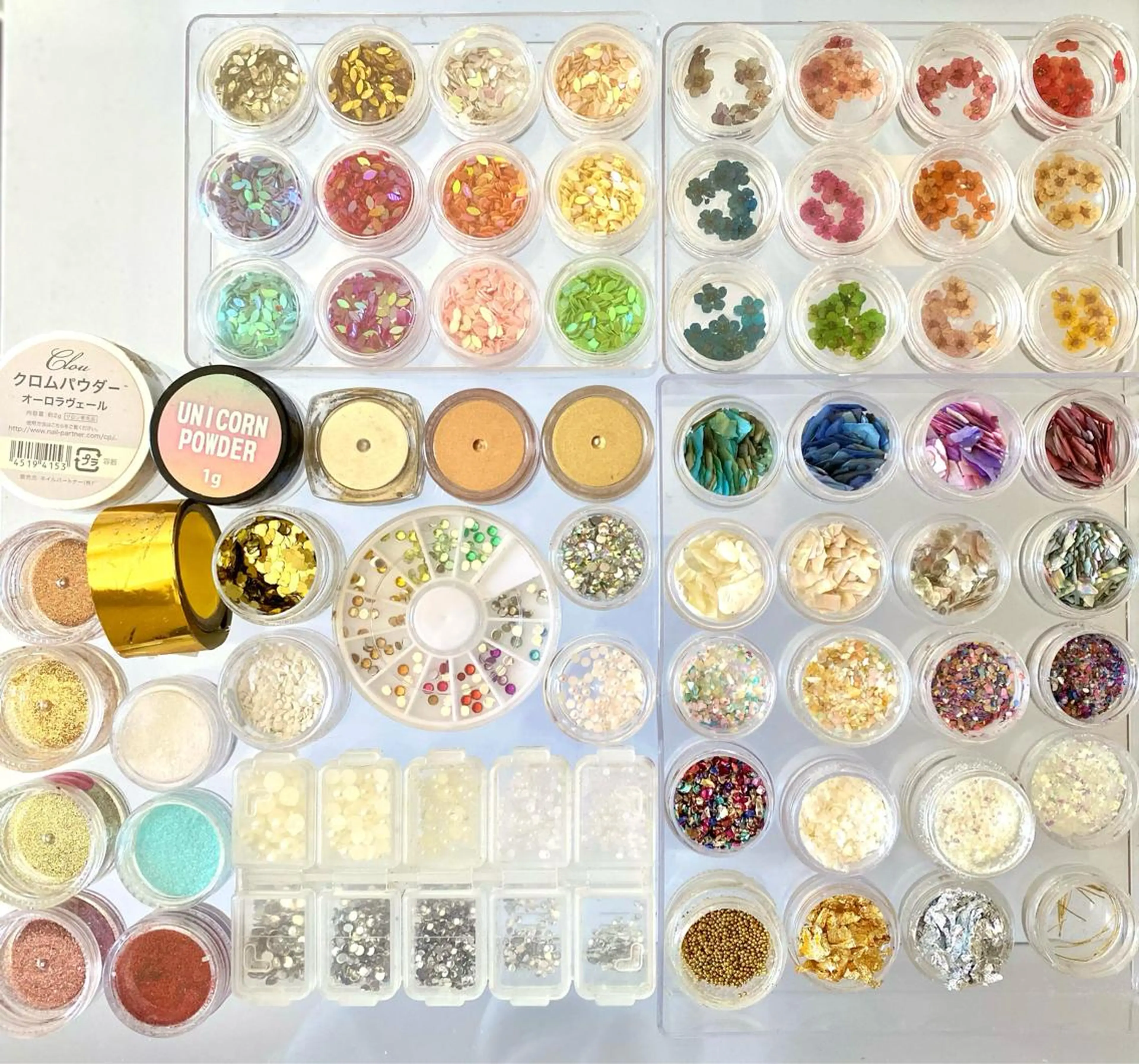 ネイル オーロラネイル クリアネイル ジェルネイル ラメ(グリッター) ミラーネイル nail*157 .のネイルデザイン