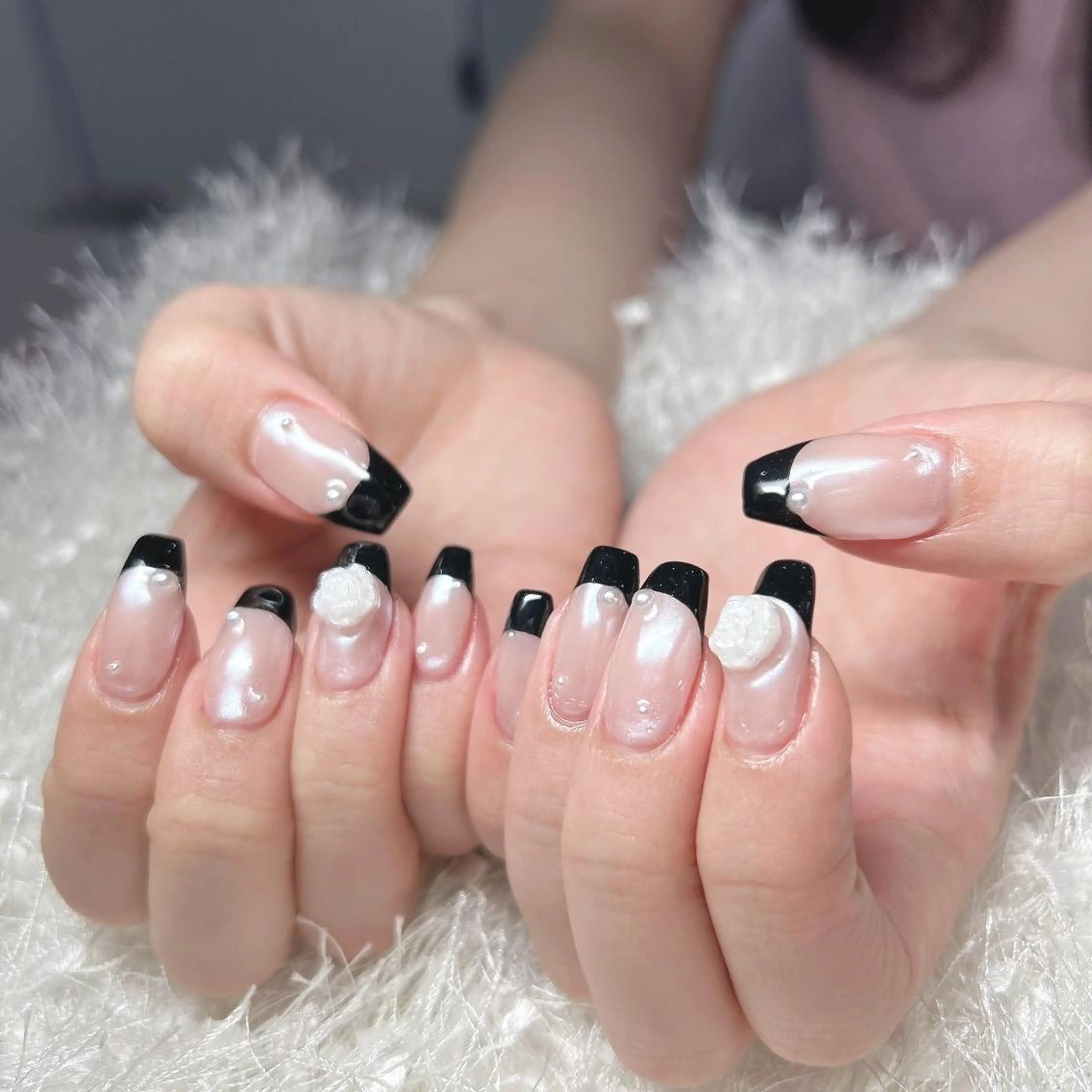 ネイル 長さ出し フットネイル フレンチネイル ジェルネイル グラデーション ハンドネイル Nail&eye Belire 新宿のネイルデザイン