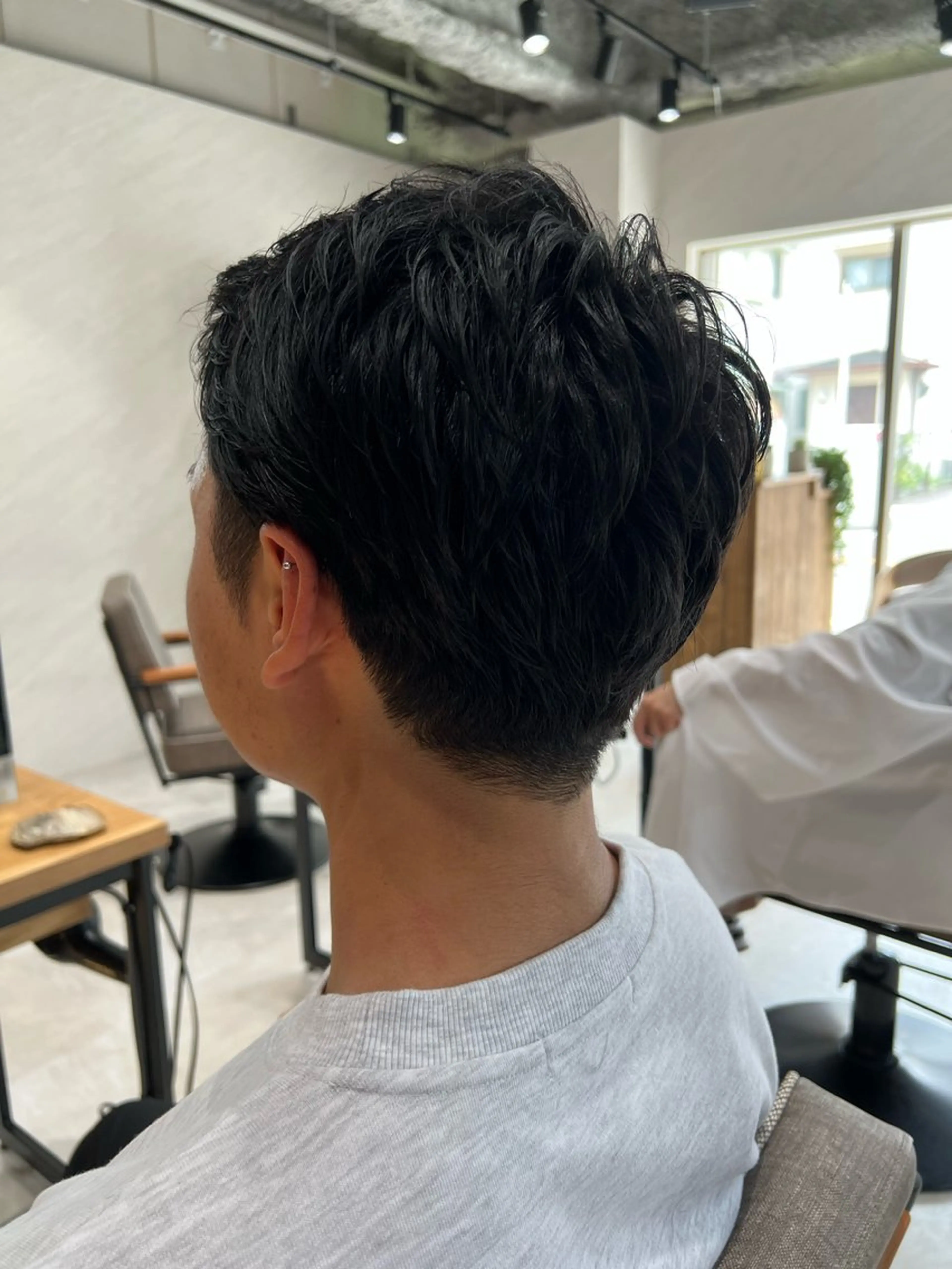 ショート メンズ メンズショート ツーブロック 刈り上げ ショートヘア カット 艶ボブ🤎暖色カラー 縮毛矯正/メンズ💈のヘアスタイル