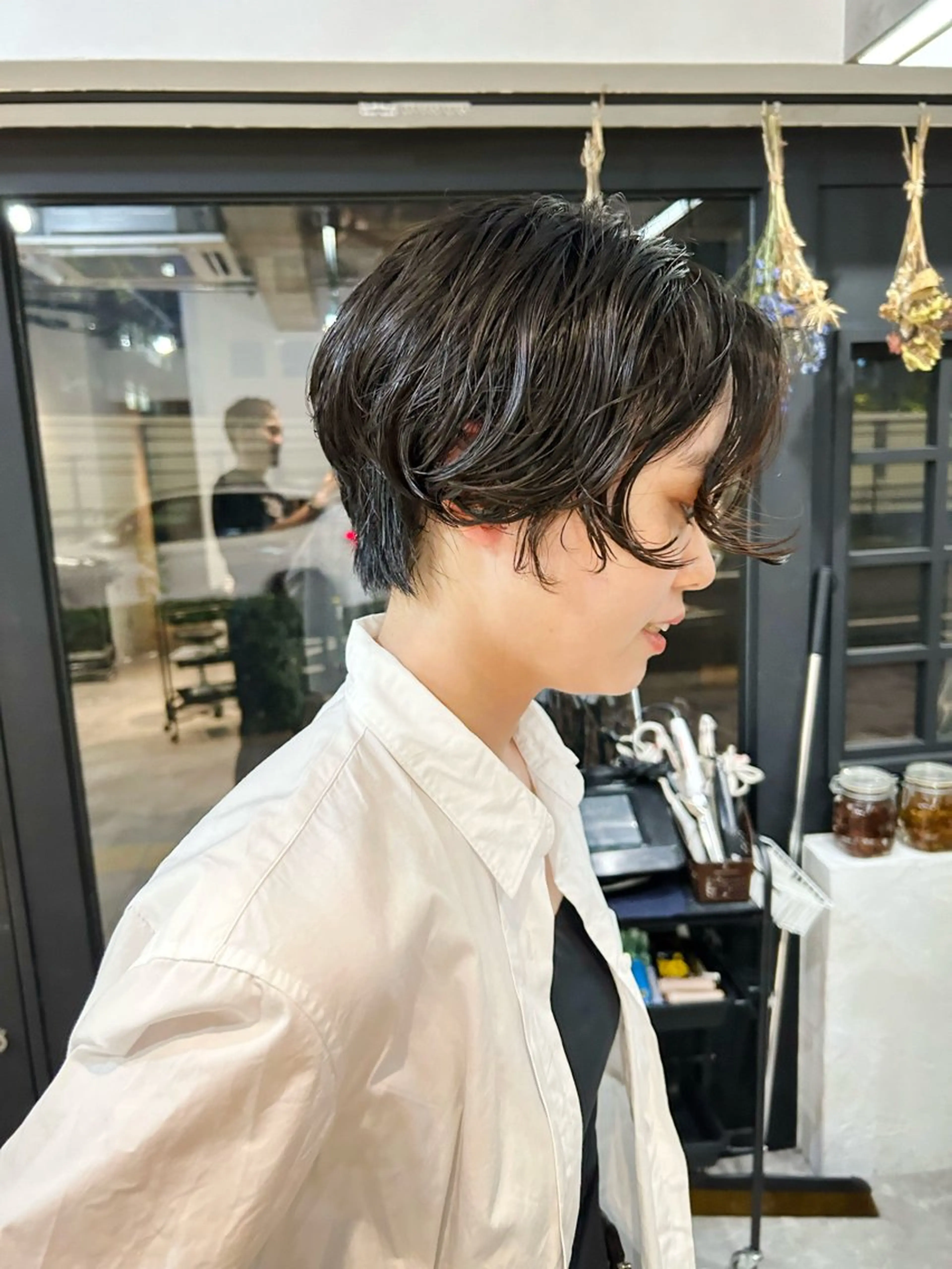 ショート パーマ レディースパーマ モデル募集RIKOのヘアスタイル