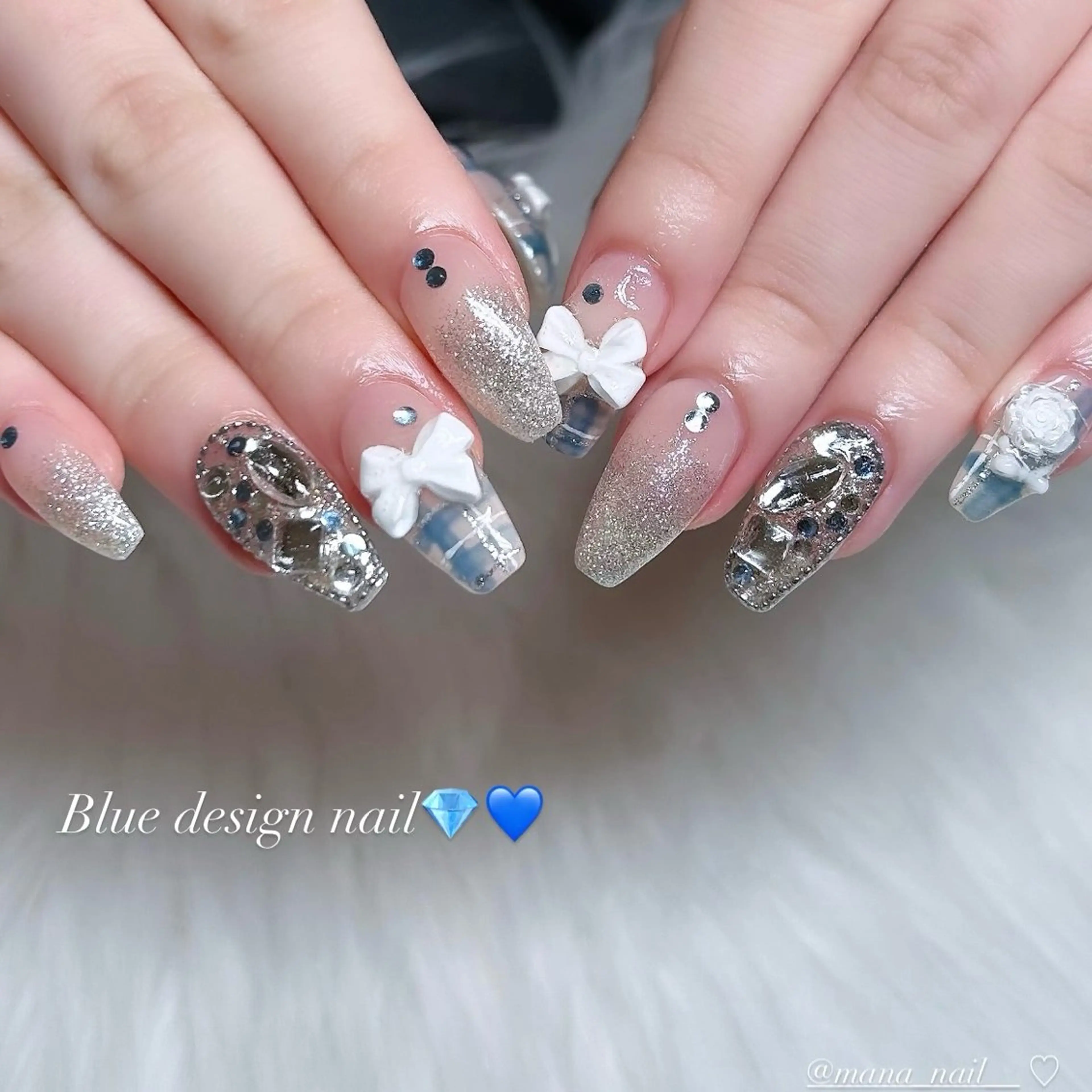 ネイル ハンドネイル 🤍Earth笛吹 𝑴𝒂𝒏𝒂🤍のネイルデザイン