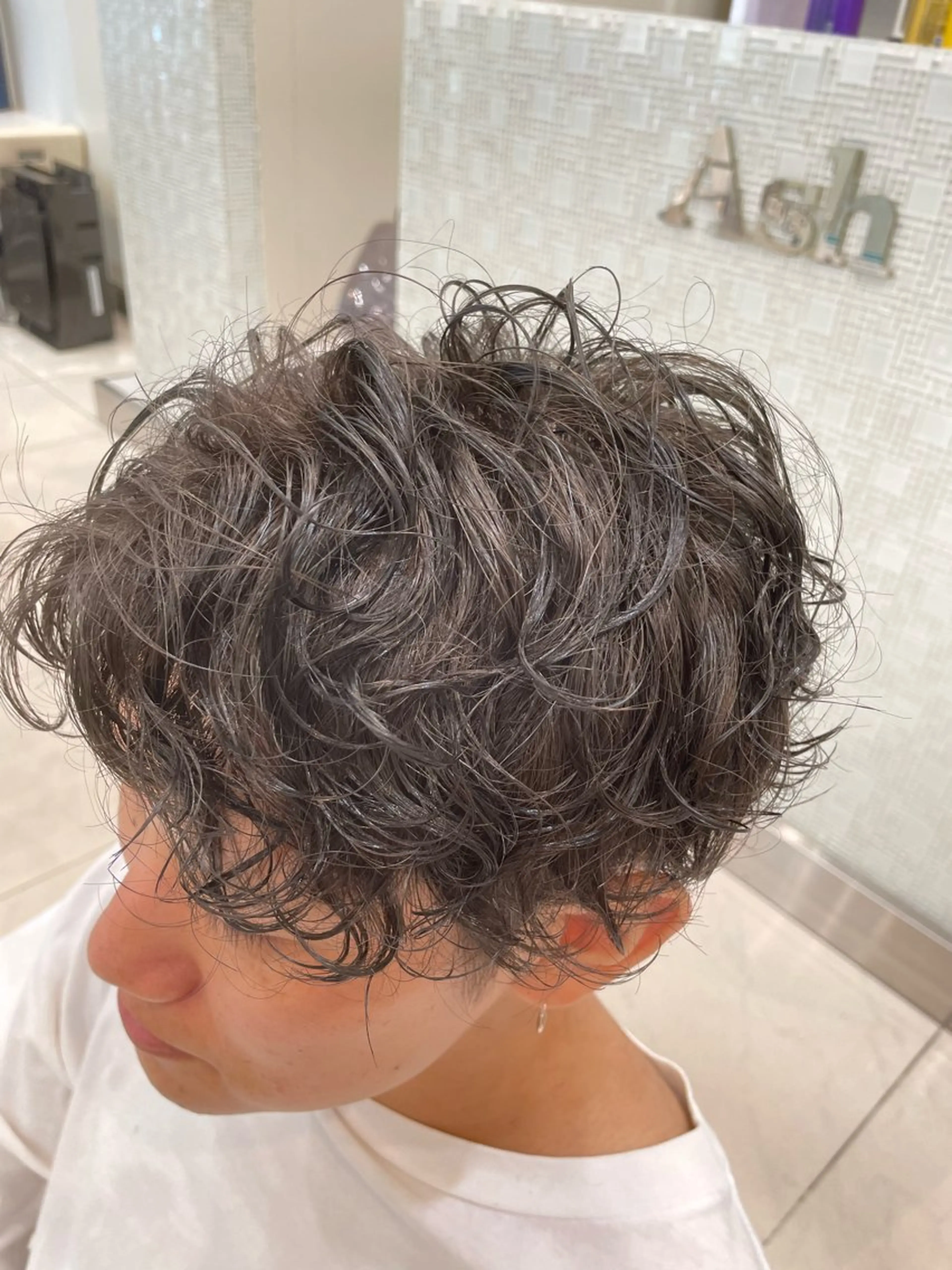 パーマ メンズ カット パーマ トップスタイリスト 石川みやびのヘアスタイル