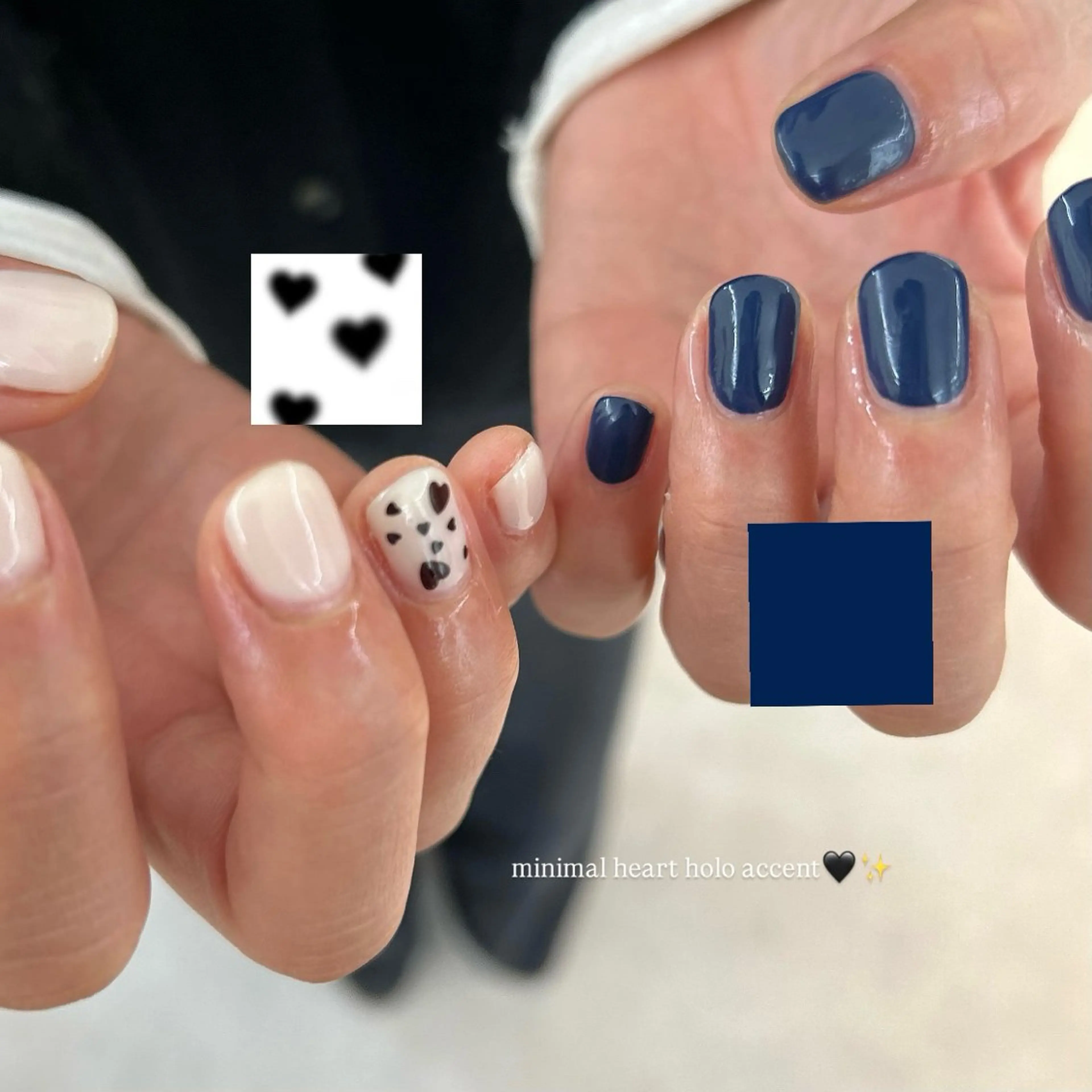 🫧期間限定(12/28~30)🫧パラジェル使用【オフなし】ワンカラー＋(左右1​〜​2本ずつアートorパーツ)ハンドのみの写真