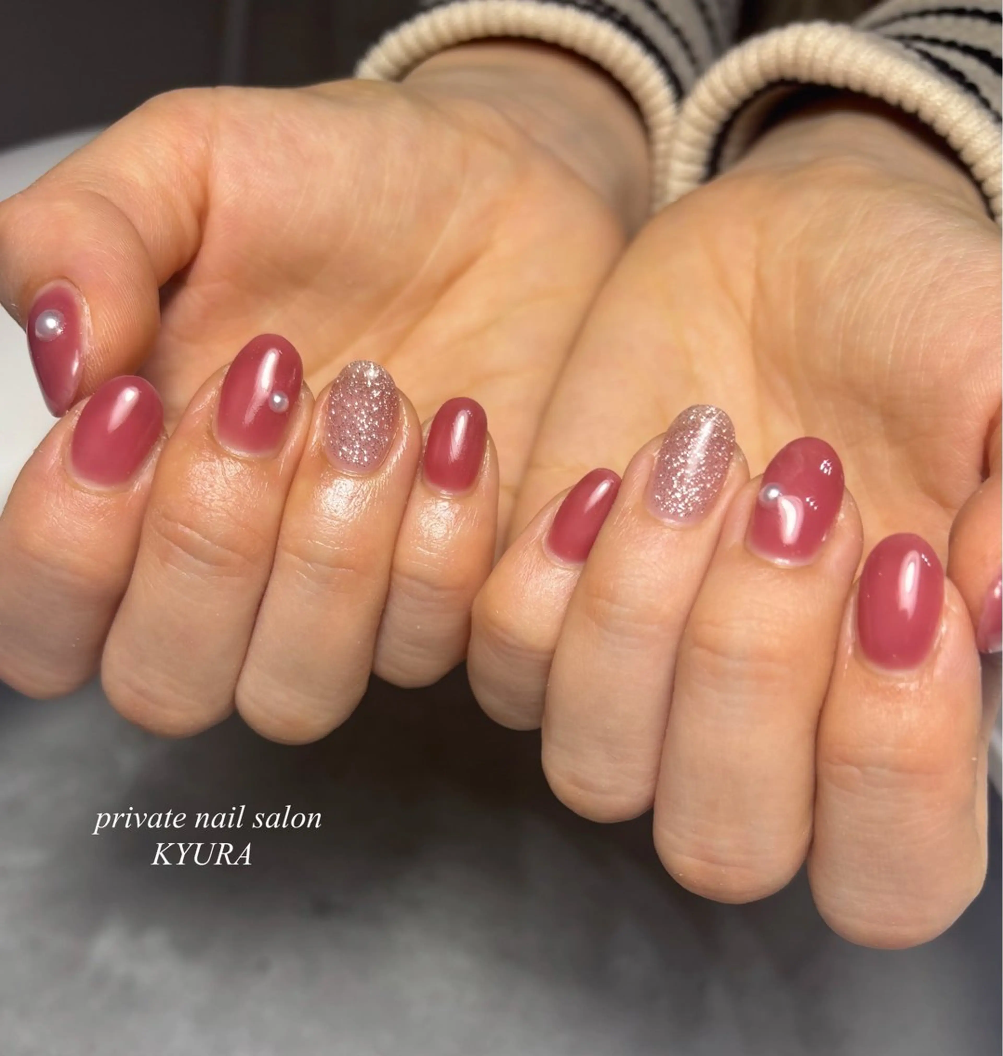 ネイル フラッシュネイル ピンク 大東市ネイルサロン 【KYURA】ｷｭﾗのネイルデザイン