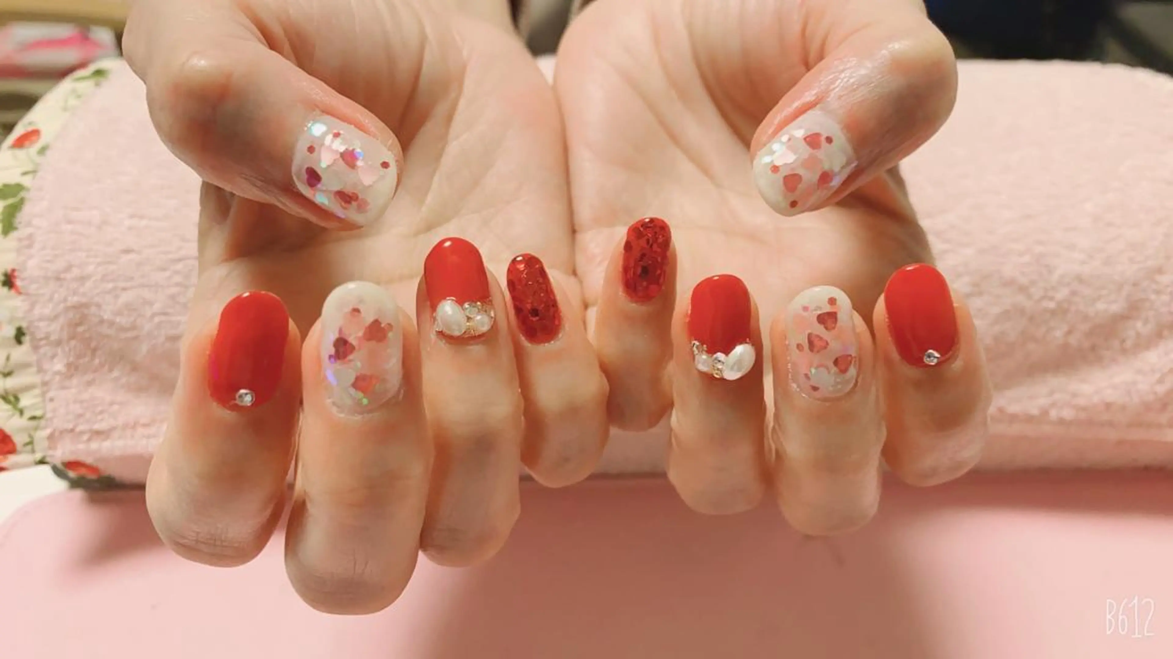 ネイル ハート VIST☆ ｍａｍｉのネイルデザイン