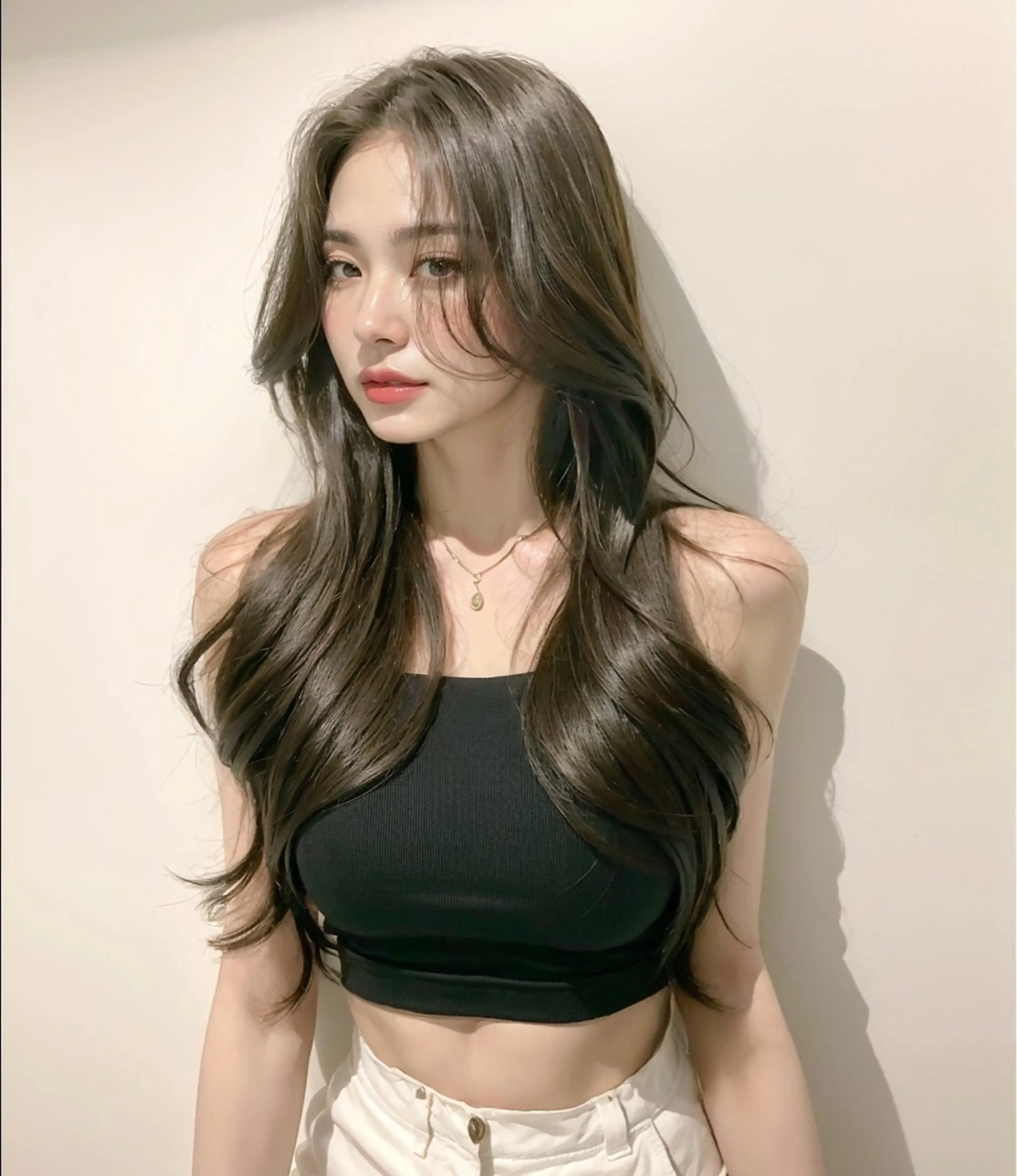 カラー ブラウンカラー オリーブブラウン ハイトーン/心斎橋 🌙イツキのヘアスタイル