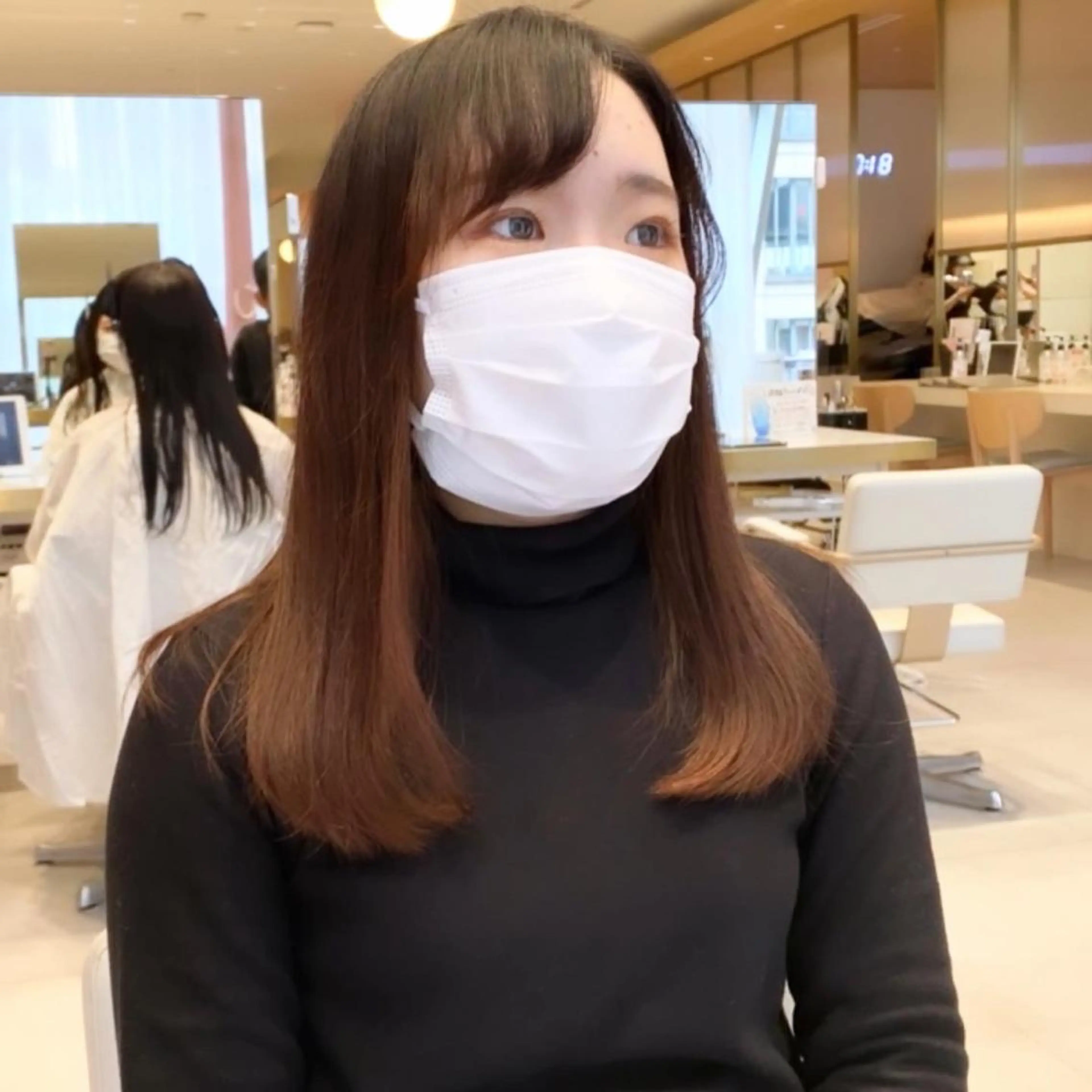 セミロング カット ヘアカラー トリートメント 韓国くびれレイヤー 🇰🇷はづきのヘアスタイル