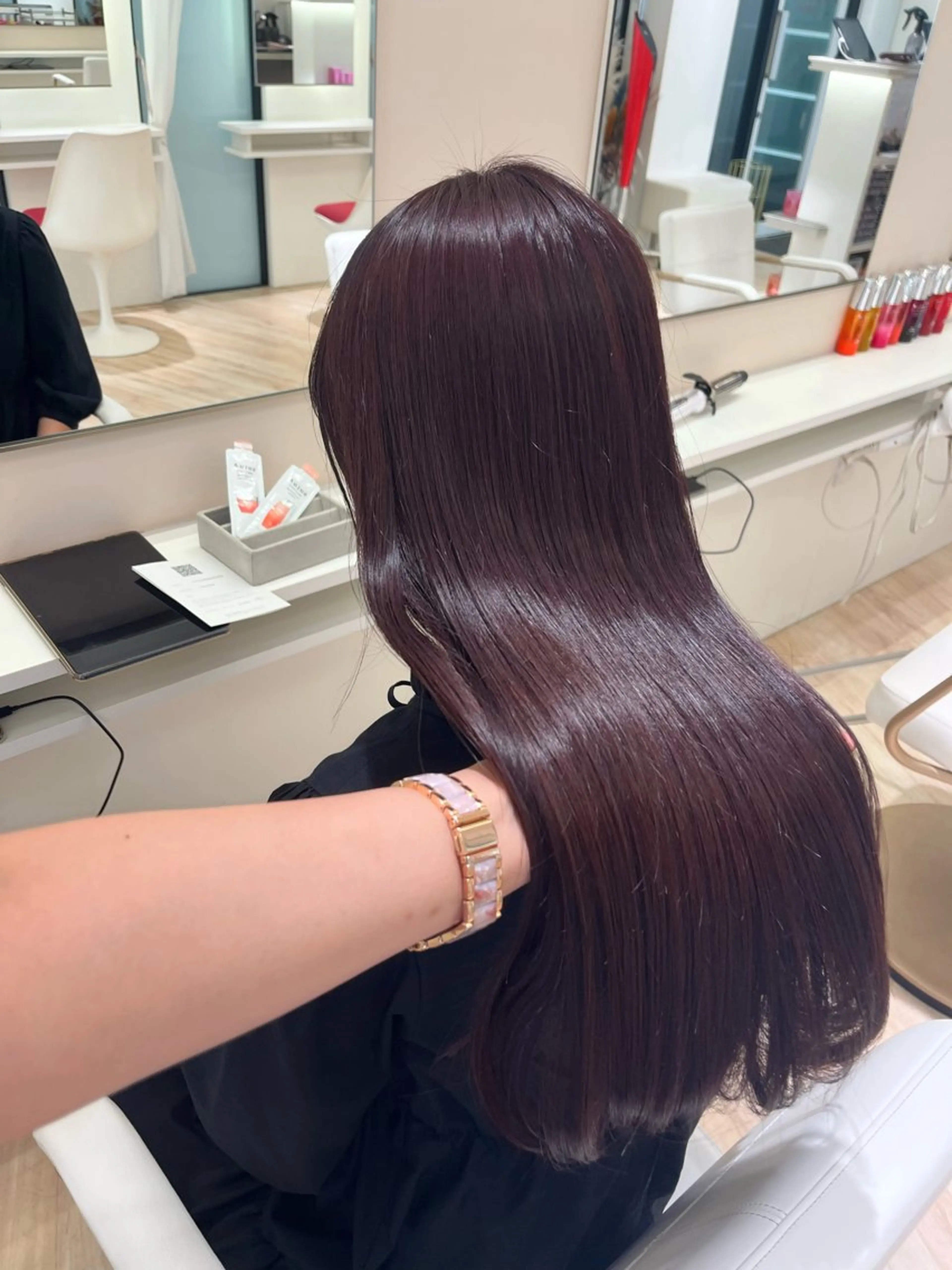 ロング カラー ヘアカラー Parve Mix 森 美遥🇰🇷🩶のヘアスタイル