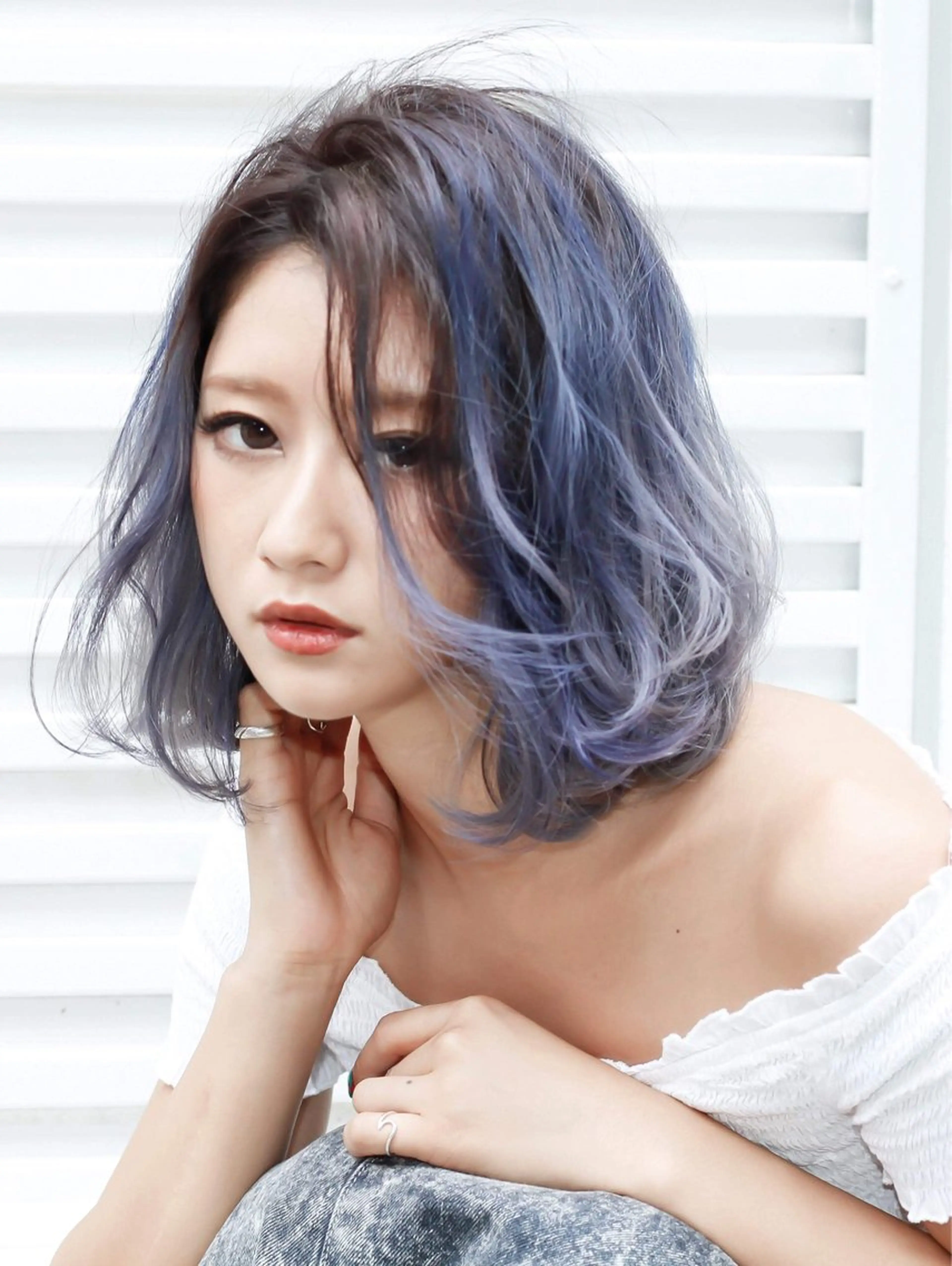 ミディアム カラー ‼️最新ハネエクステ 原宿のヘアスタイル