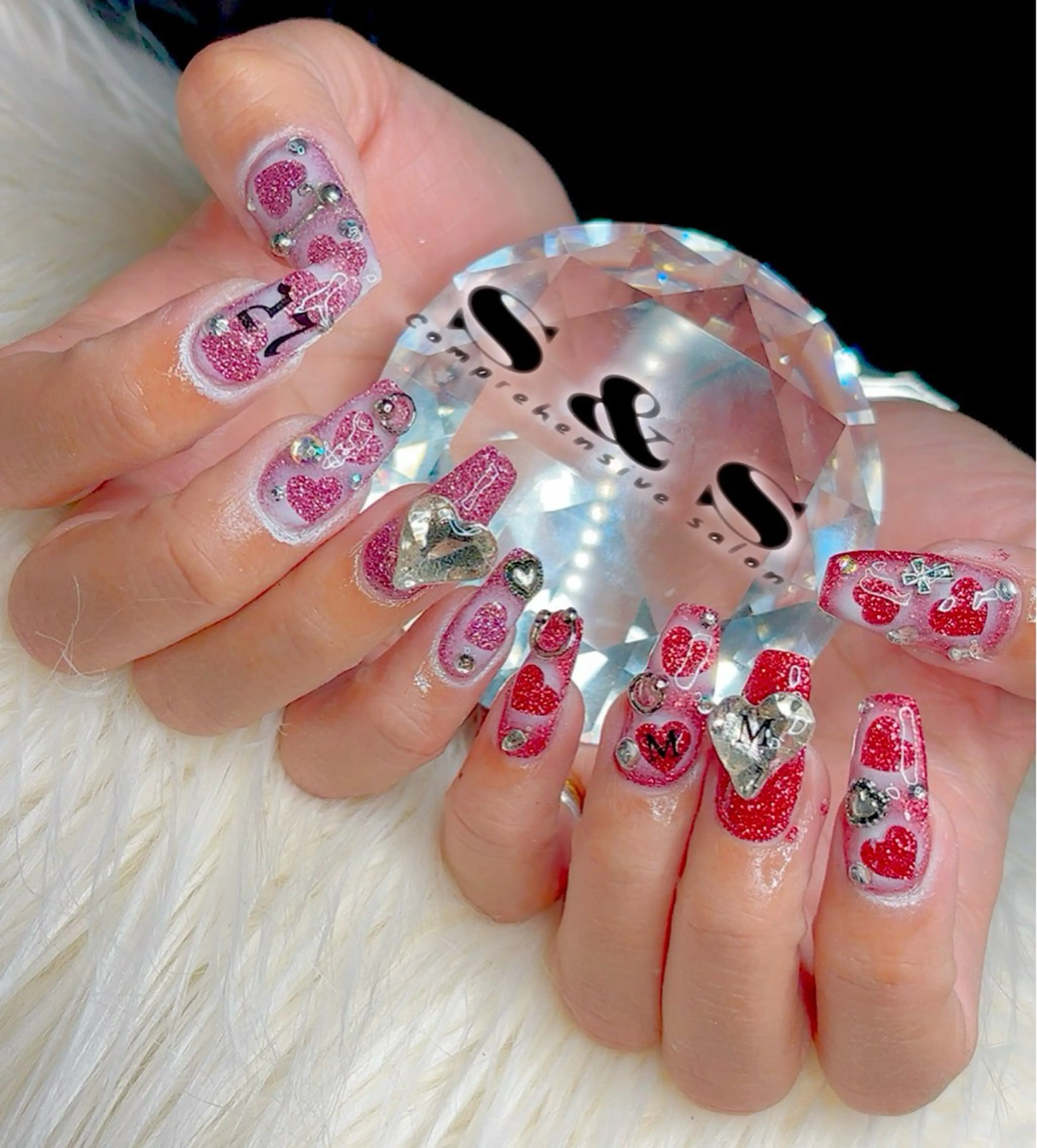 ネイル 長さ出し メンズネイル 持ち込み バレンタイン ワンホンネイル S&S 村田小百合のネイルデザイン