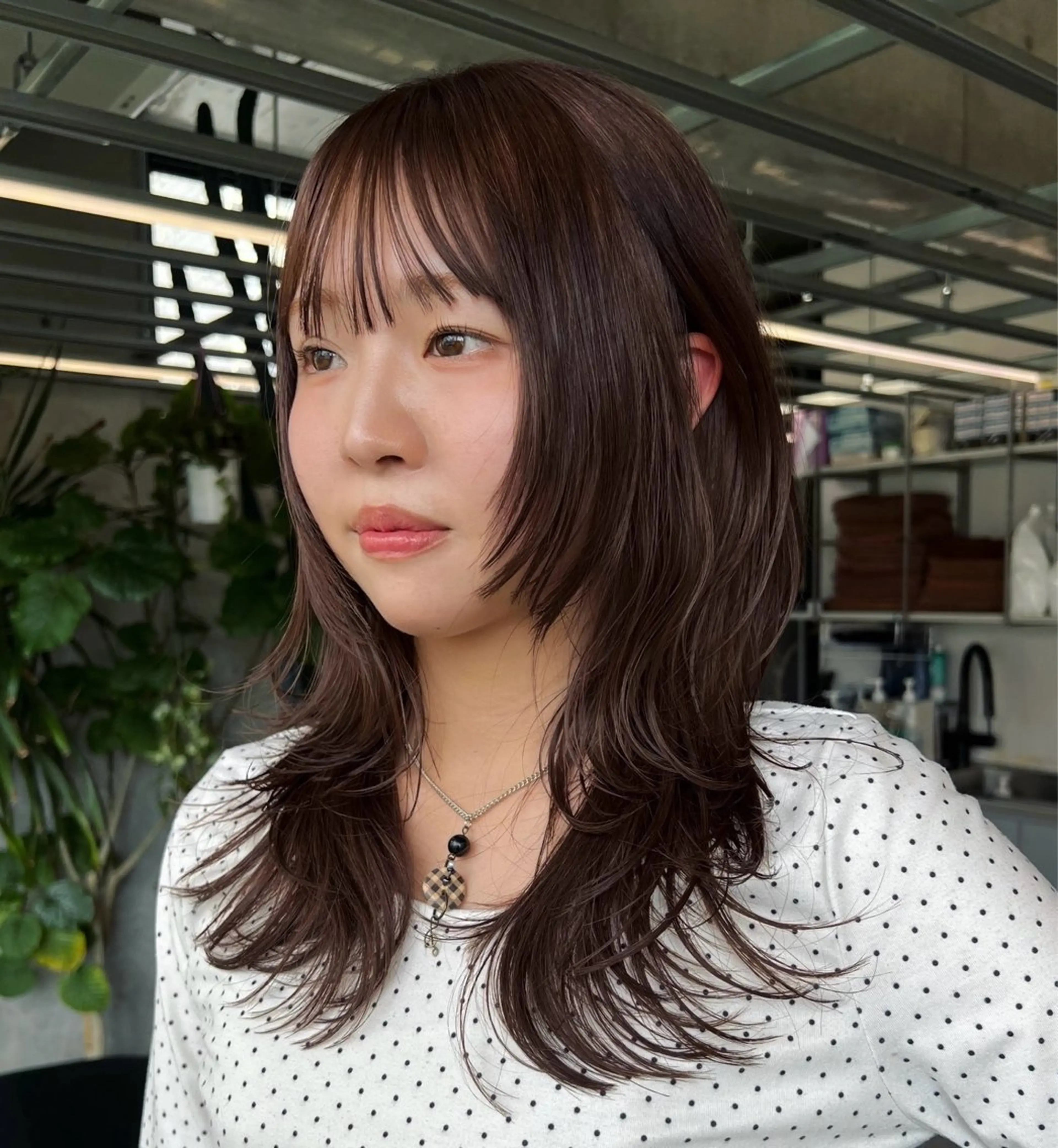 セミロング カラー カット ヘアカラー ハッシュカット カシマハヤトのヘアスタイル