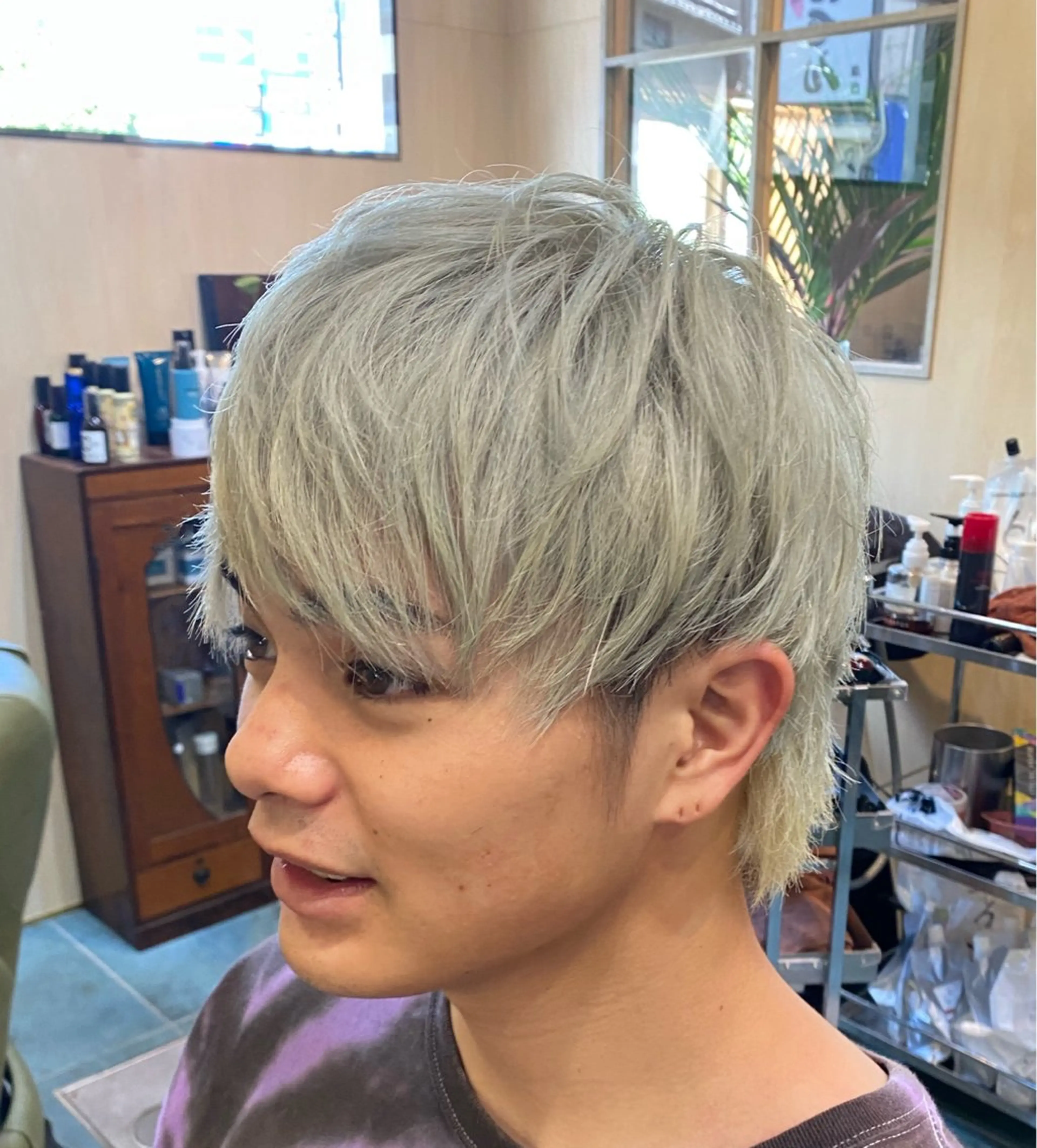 セミロング ウルフカット メンズカット/パーマ 福島区SOSOのヘアスタイル