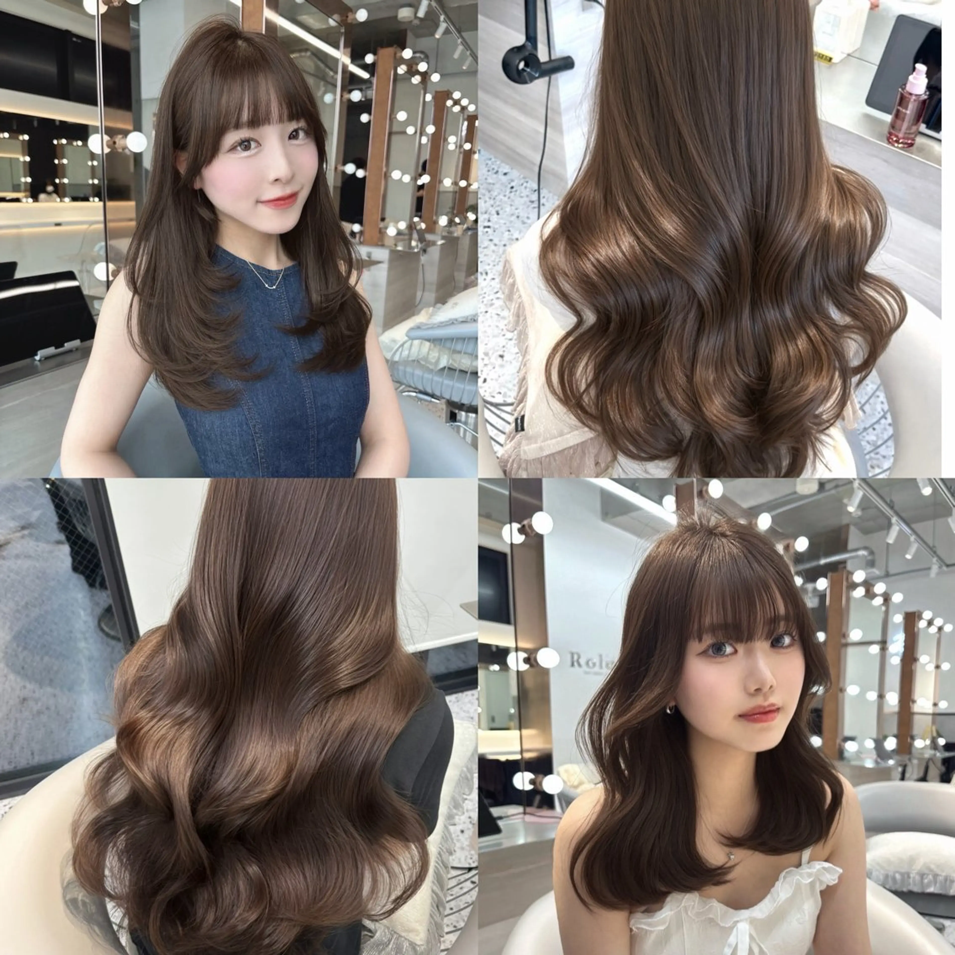 ロング チョコレートブラウン 髪質改善 レイヤーカット カット ヘアカラー 🎀透明感ブラウ ンshizuka🎀のヘアスタイル