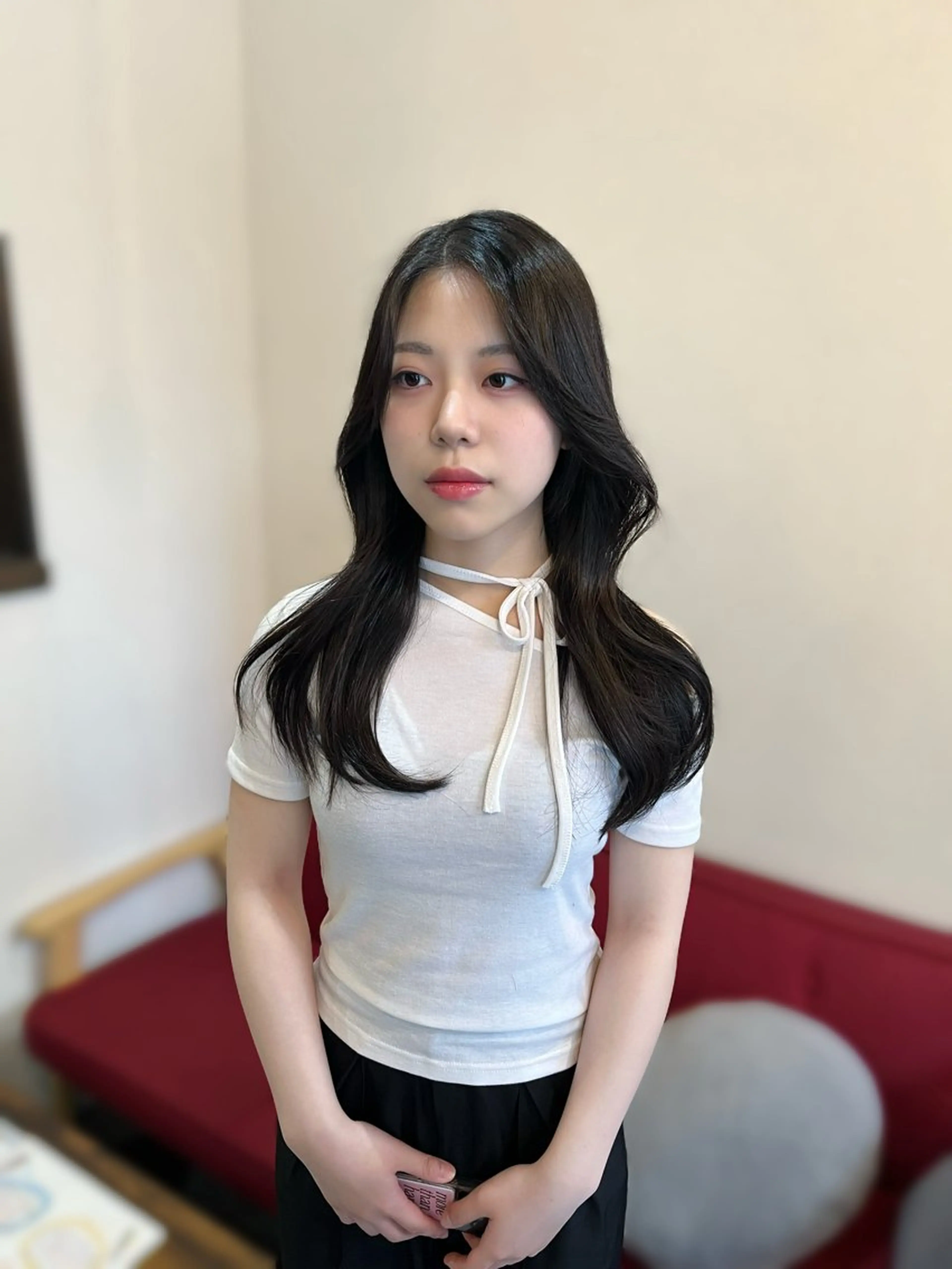 カラー ヘアアレンジ カット ヘアカラー 似合わせ顔まわり カット💛森尾真由美のヘアスタイル