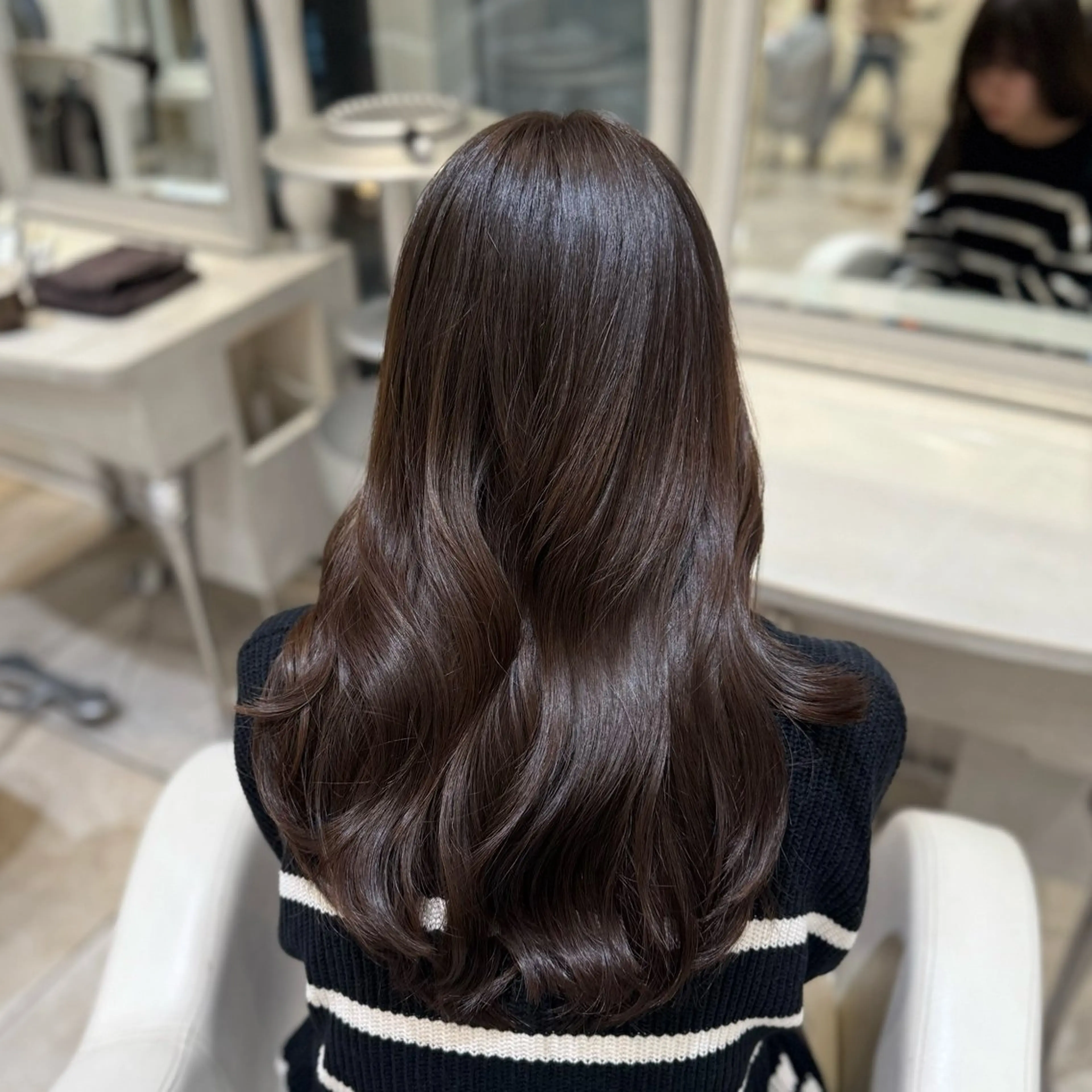 カラー ブラウンカラー ヘアカラー ナツキ /縮毛矯正モデル募集のヘアスタイル