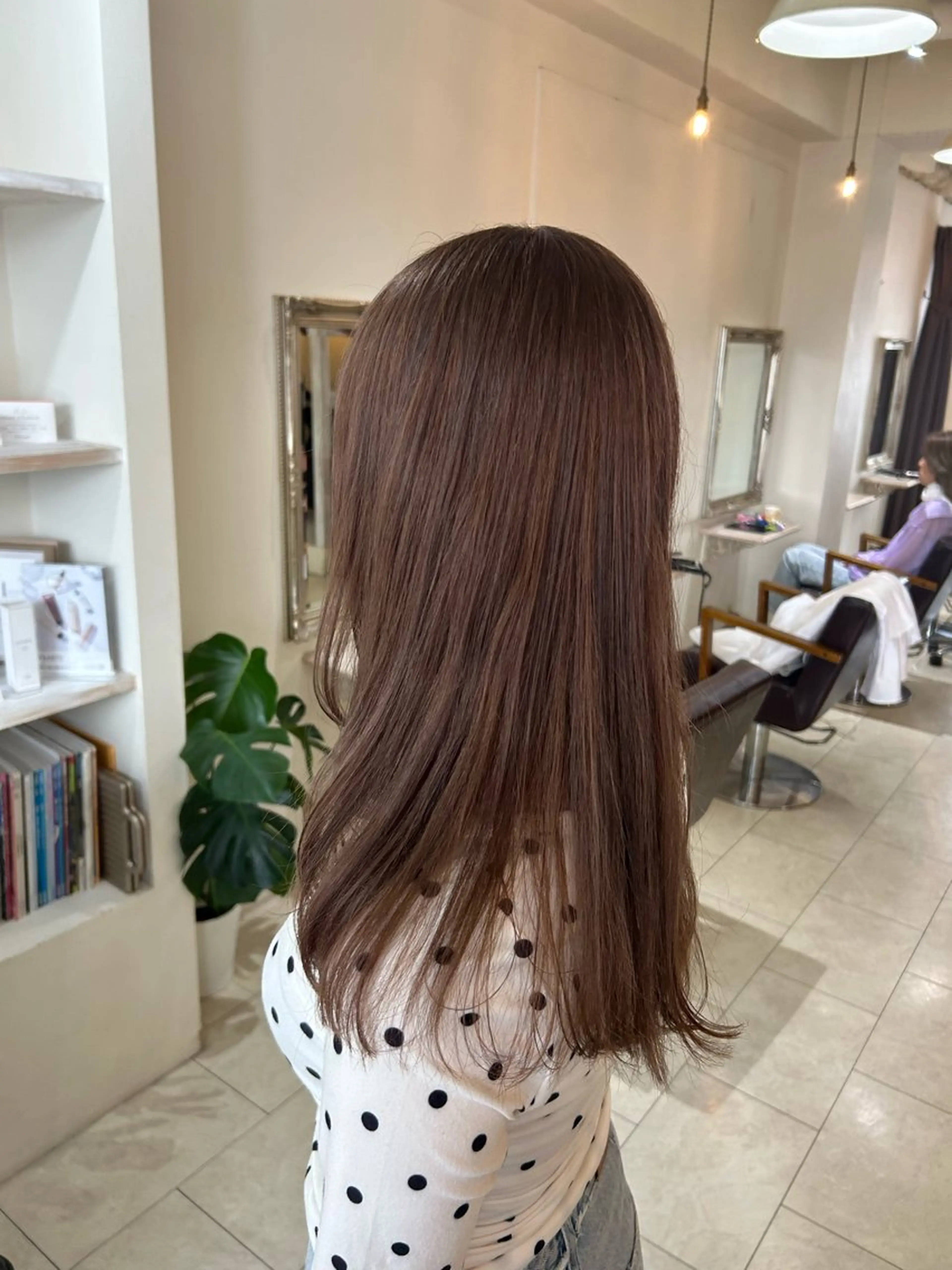 ロング カラー ベージュカラー ブリーチ ミルクティーベージュ ヘアカラー ハイトーン/ ヘアセット.nanoのヘアスタイル