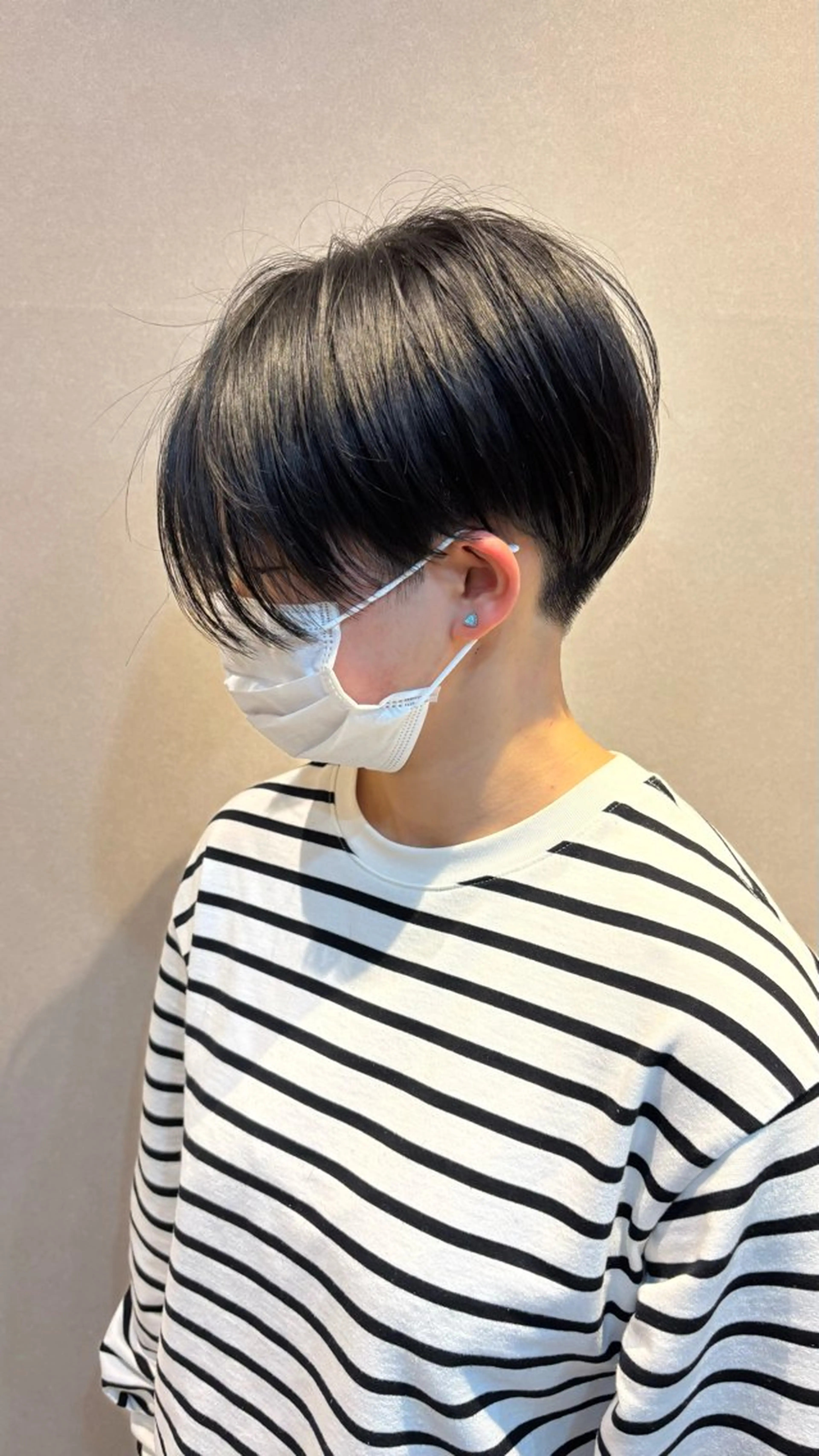 ショート ハンサムショート 丸みショート ショートヘア 刈り上げ HARUKI  MINATO Japan広島紙屋町店所属・hmj紙屋町店 脊戸智志のヘアスタイル