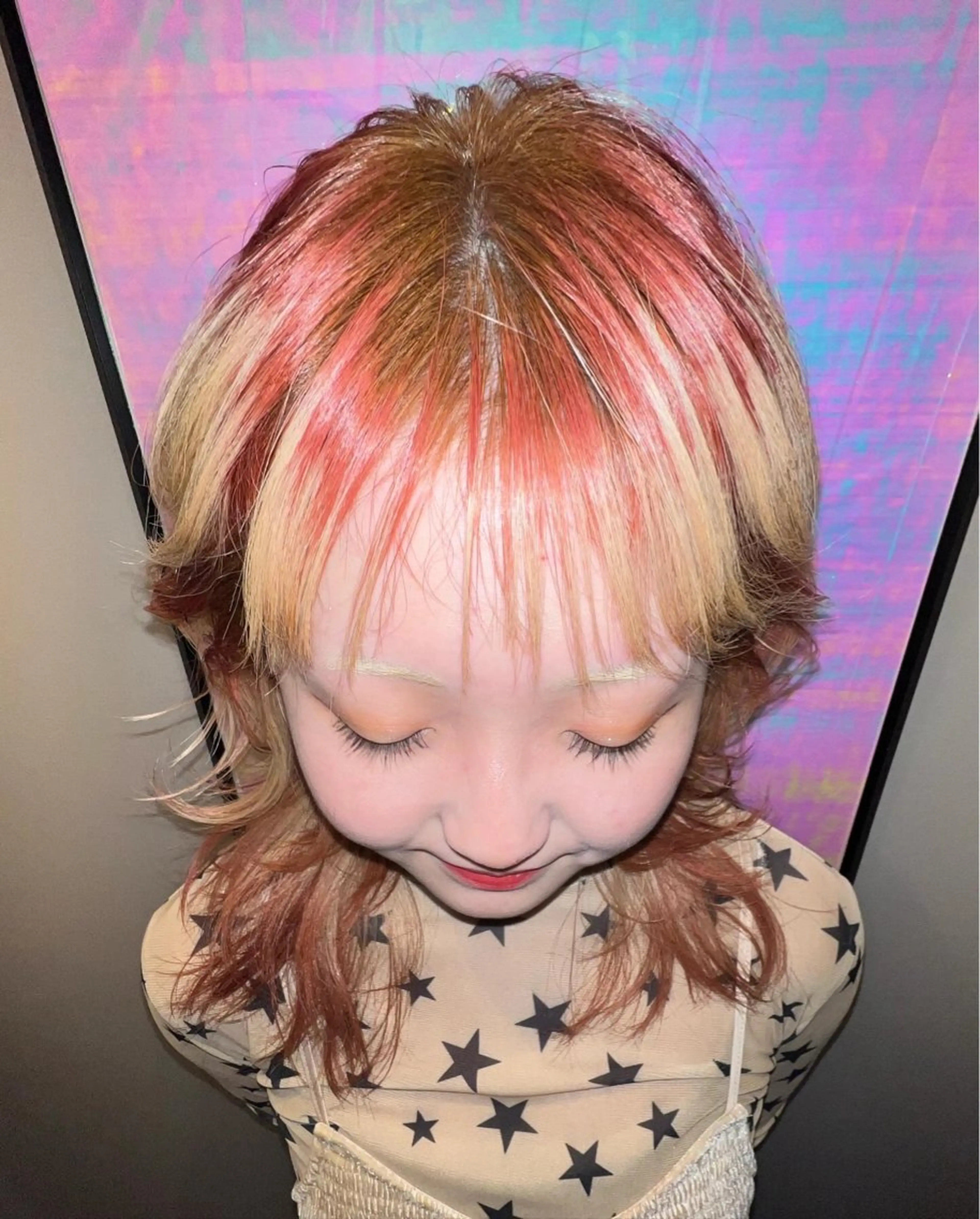 ロング カラー カット ヘアカラー haco＋所属・圧倒的デザイン力 店長🎨RENAのヘアスタイル