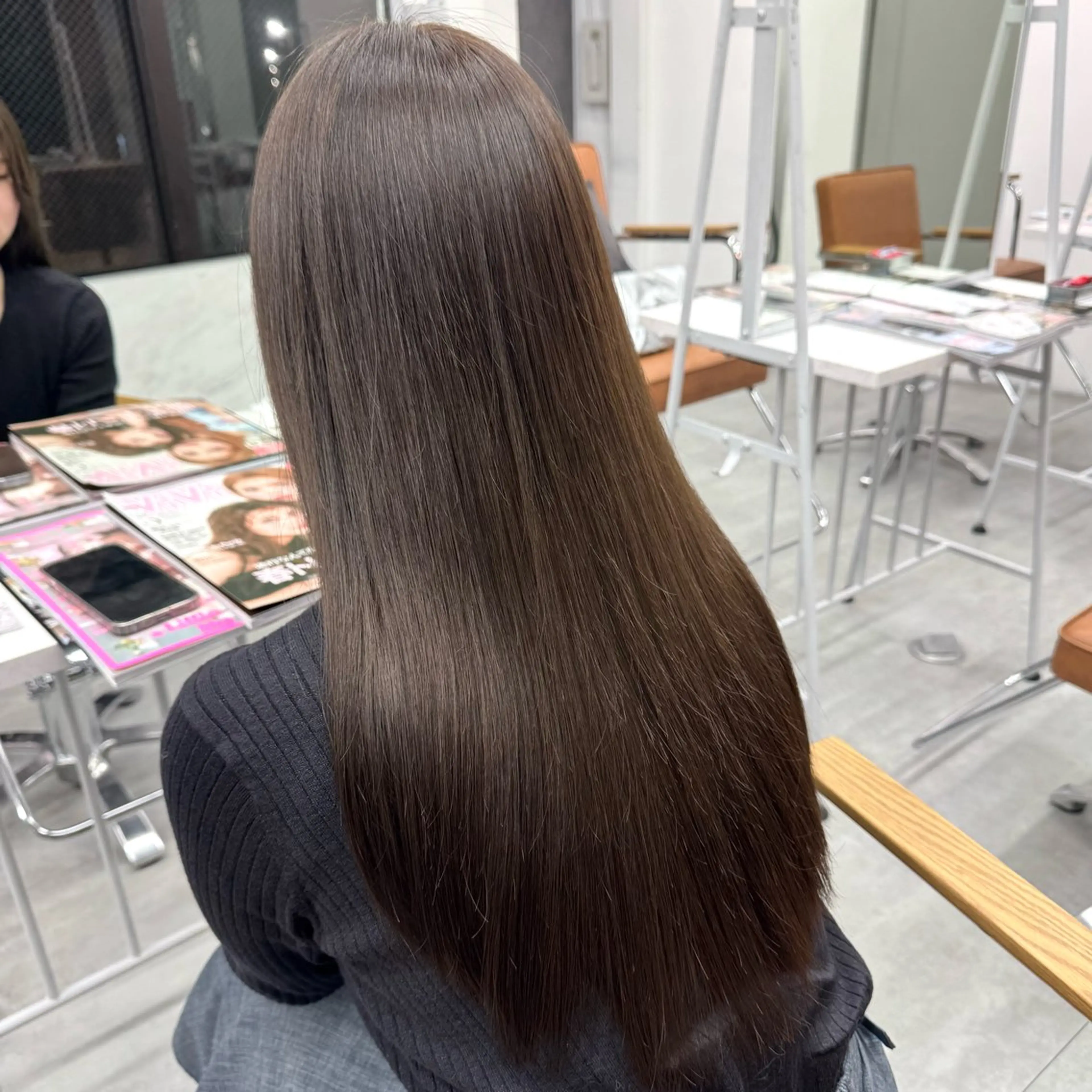 ロング カラー ヘアアレンジ ヘアカラー ブリーチなしカラー /新百合ヶ丘/安形翔のヘアスタイル