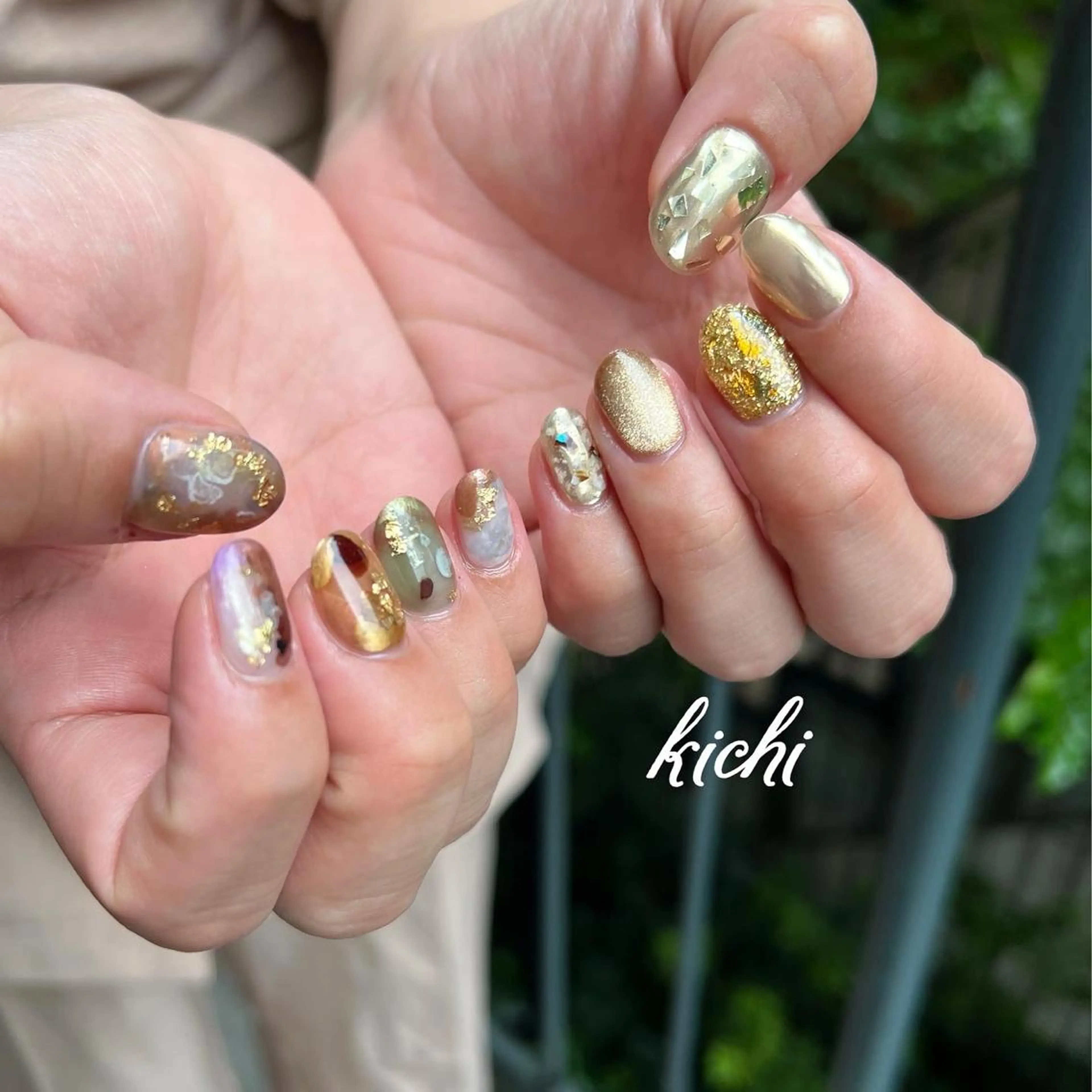 ネイル ジェルネイル 持ち込み ニュアンスネイル パラジェル シンプルネイル kichi･:* みじゅのネイルデザイン