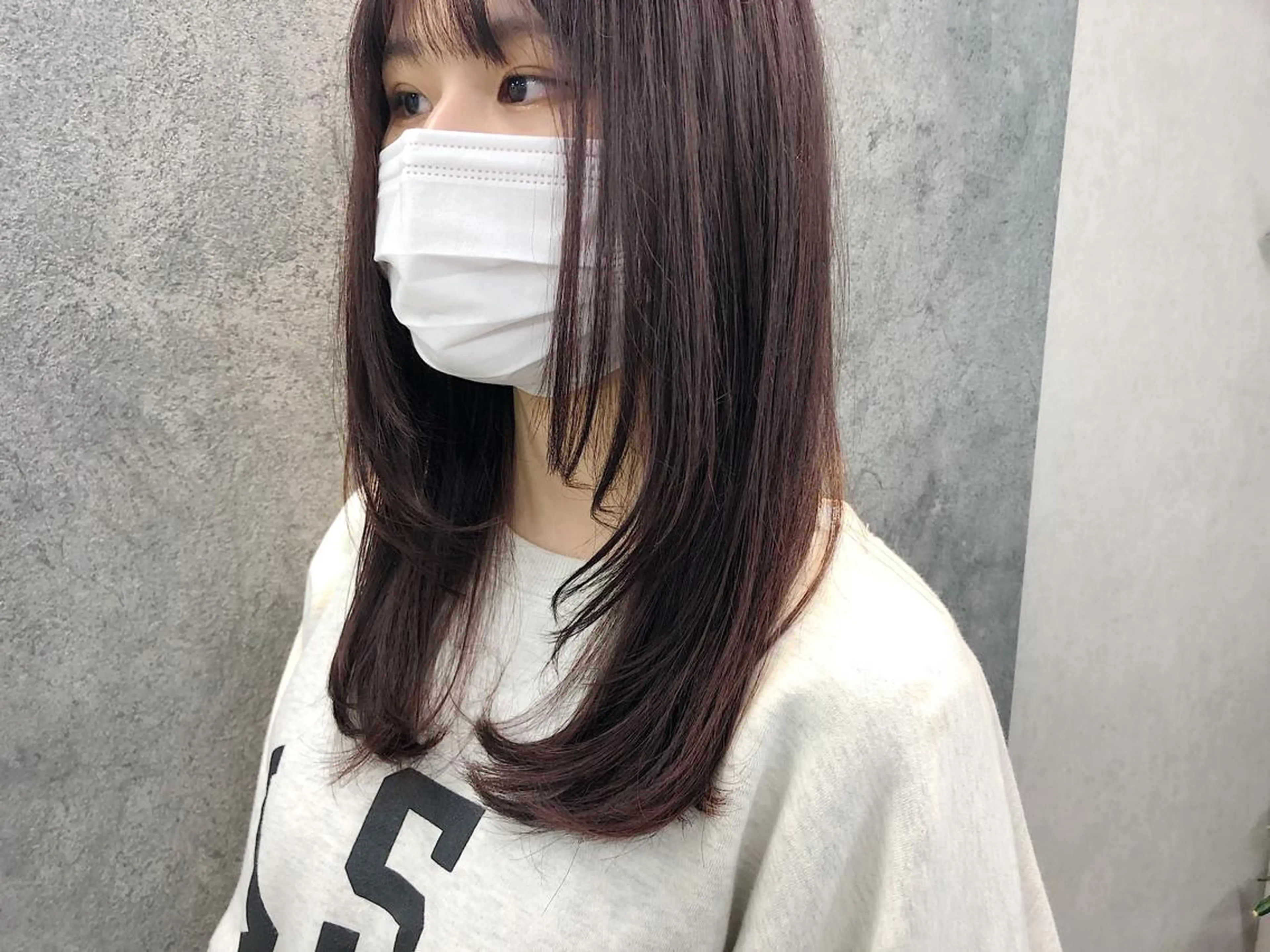 セミロング ピンクブラウン レイヤーカット 所渉/韓国レイヤー /ウルフカットのヘアスタイル