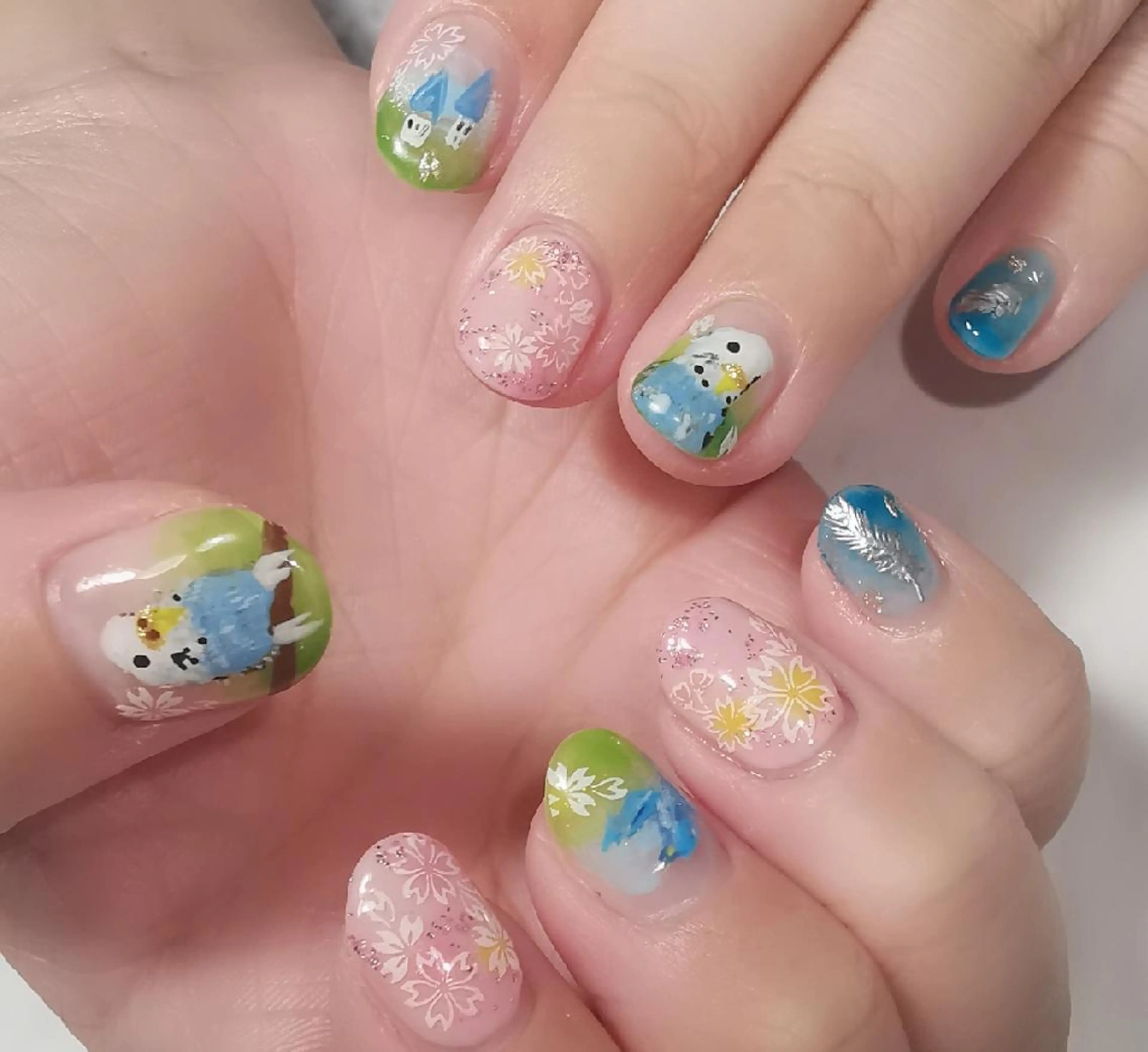 ネイル 桜ネイル ハンドネイル reve あやののネイルデザイン