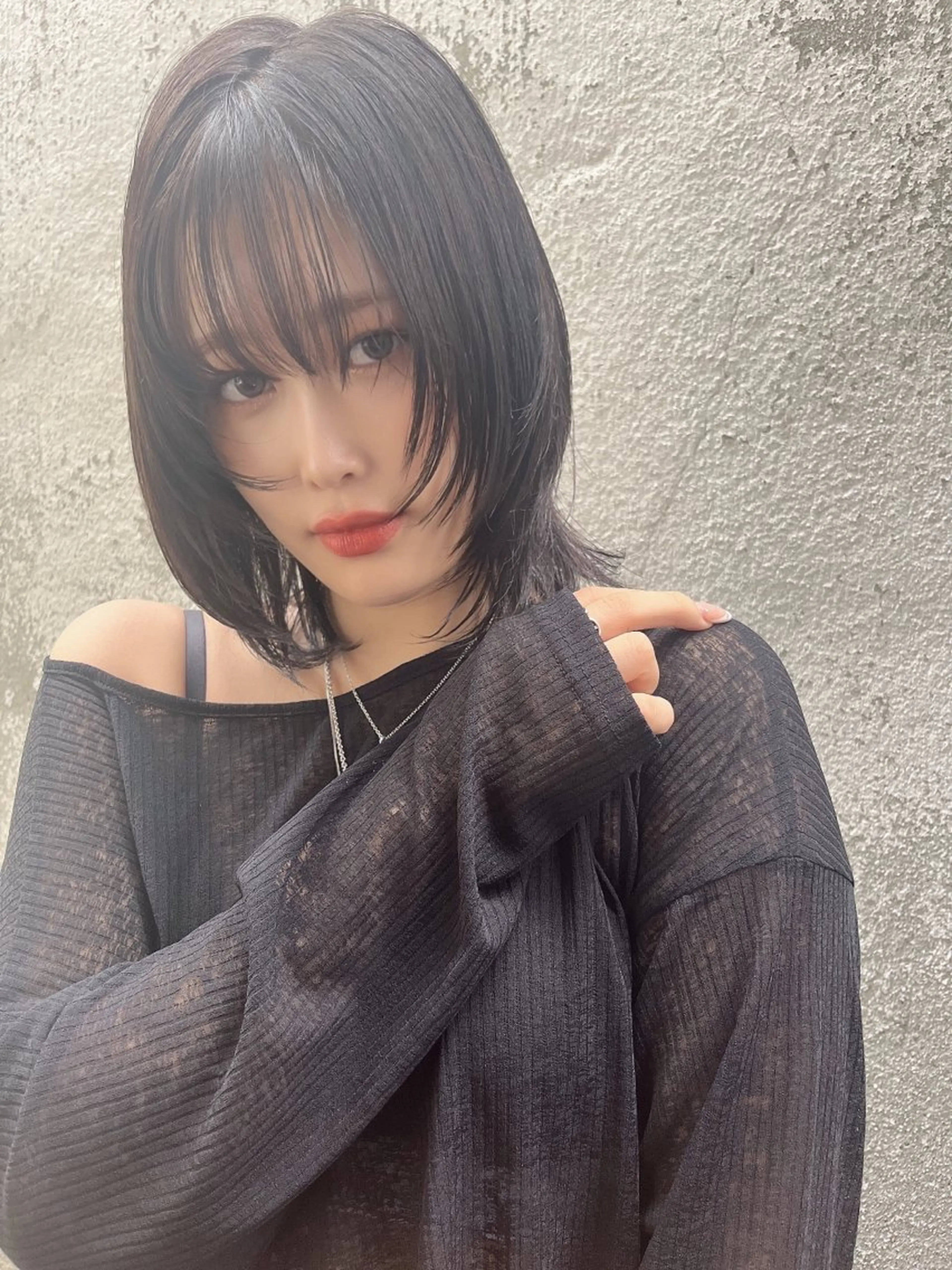 ミディアム カラー レイヤーカット ウルフカット カット ヘアカラー トリートメント ☀️Luana☀️ 公式/大通のヘアスタイル