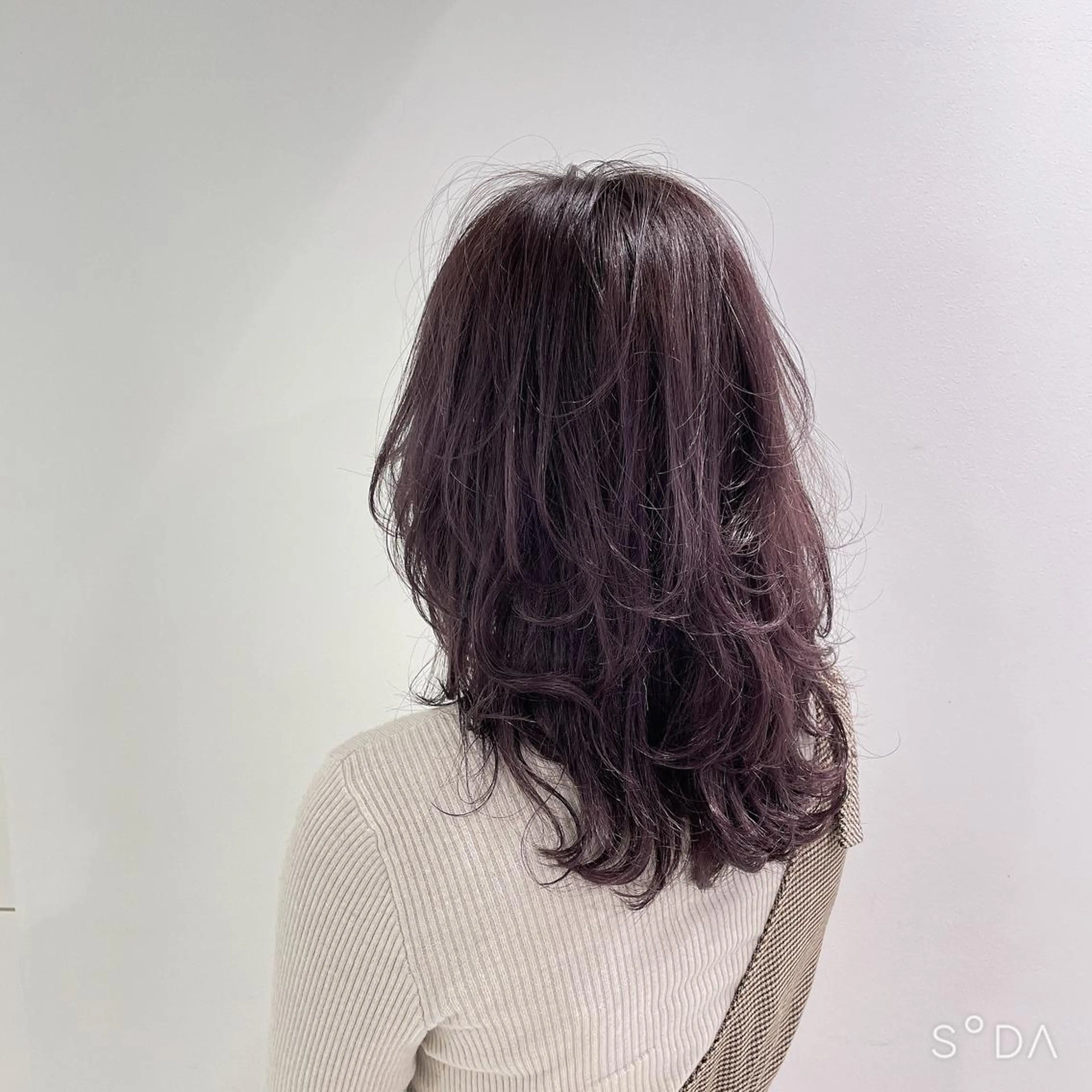 ミディアム カラー ヘアカラー トリートメント ヘアセット I'S.横浜所属・赤み消しカラー 🍀JUNKIのヘアスタイル